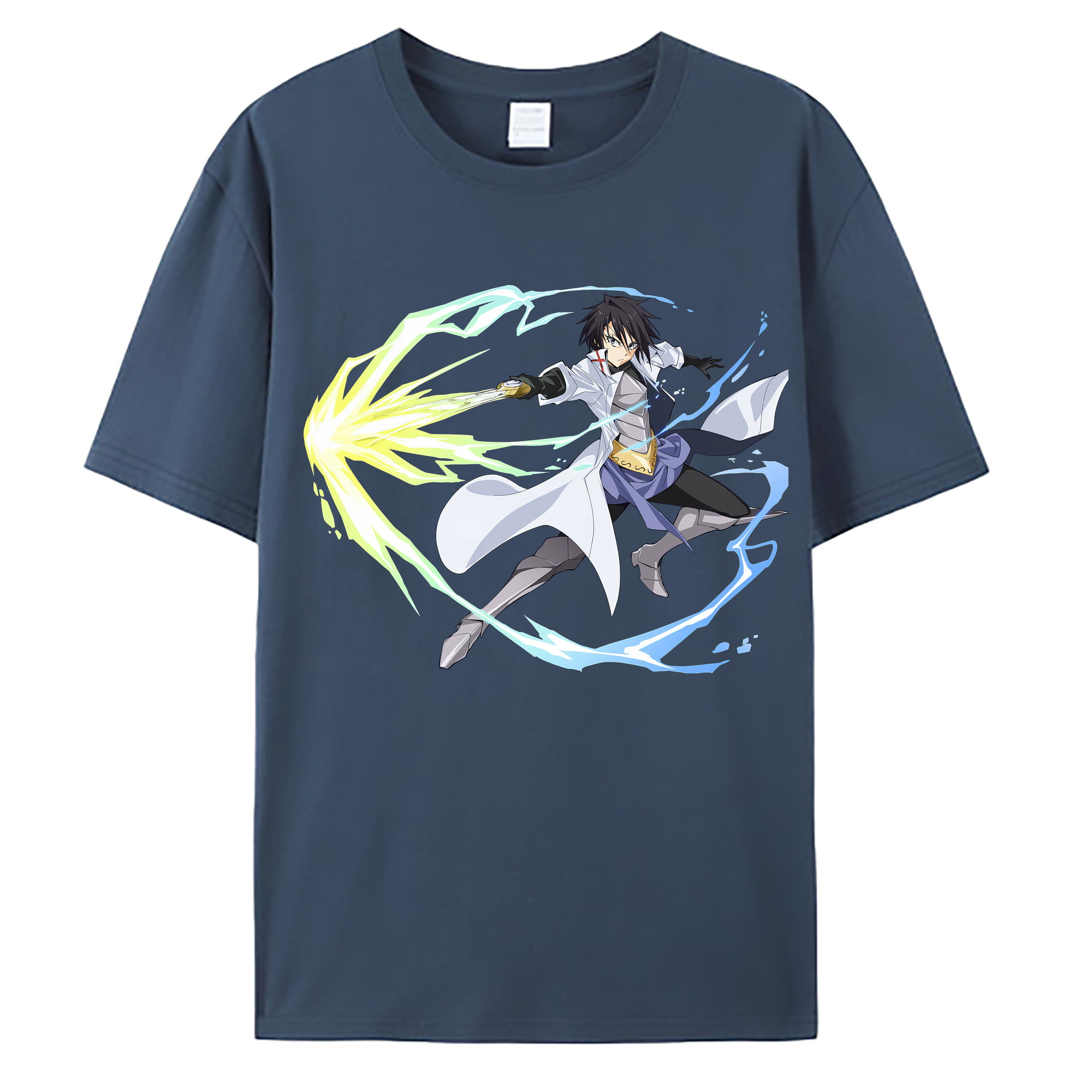 （画像用） 転スラ Regarding Reincarnated to Slime 綿100％ メンズ半袖Tシャツ｜肌触りやわらか＆通気性