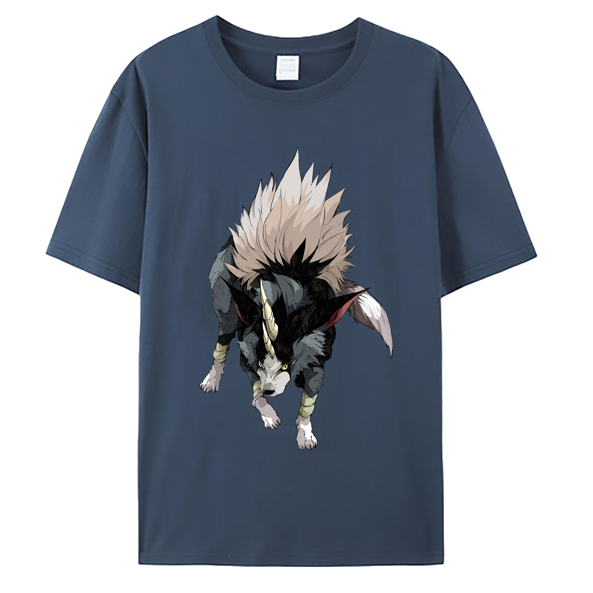 （画像用） 転スラ Regarding Reincarnated to Slime 綿100％ メンズ半袖Tシャツ｜肌触りやわらか＆通気性
