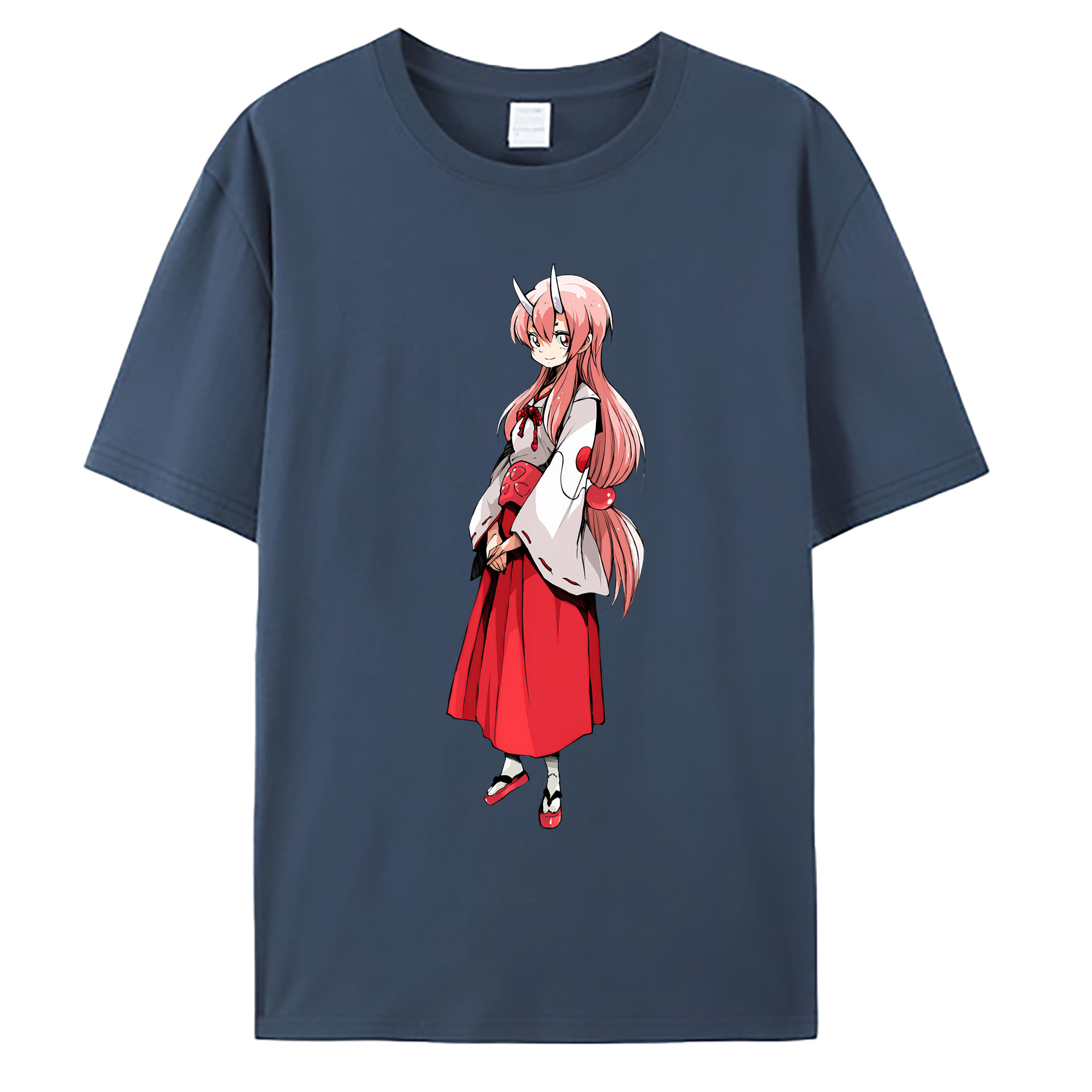 （画像用） 転スラ Regarding Reincarnated to Slime 綿100％ メンズ半袖Tシャツ｜肌触りやわらか＆通気性