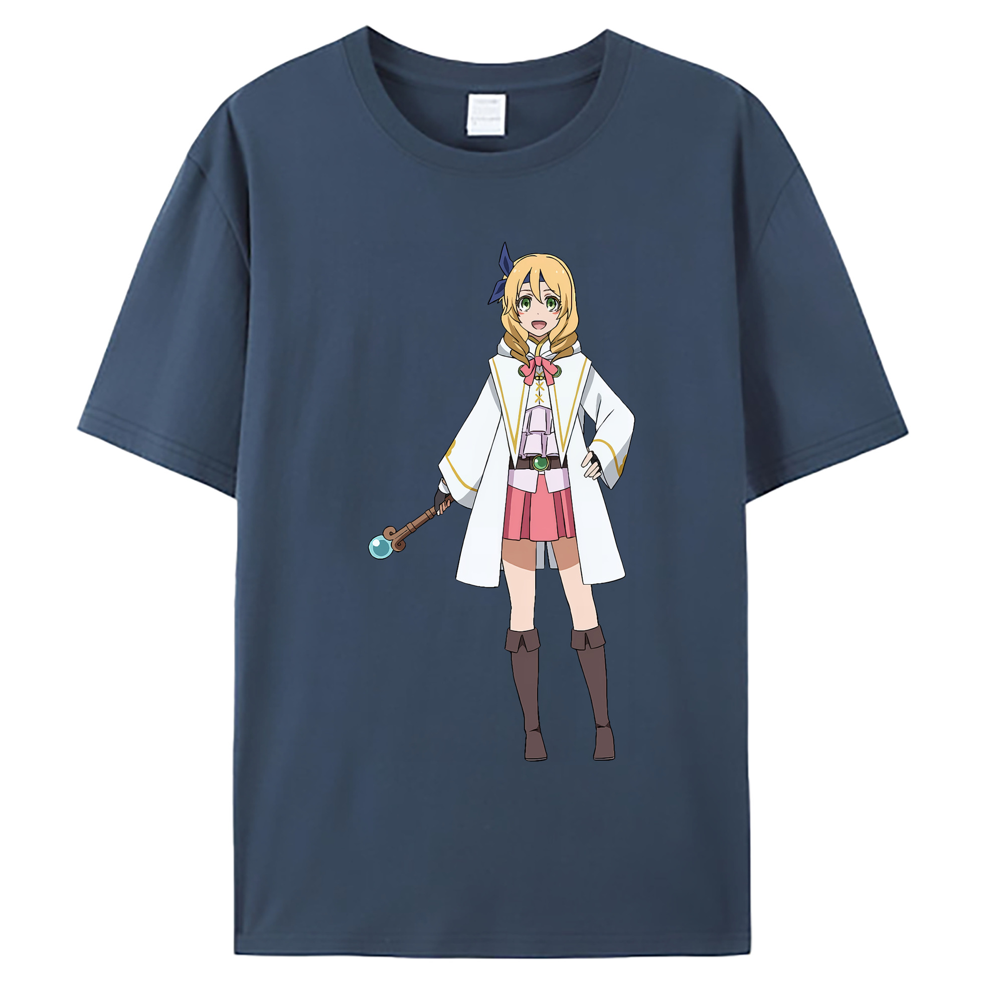 （画像用） 転スラ Regarding Reincarnated to Slime 綿100％ メンズ半袖Tシャツ｜肌触りやわらか＆通気性