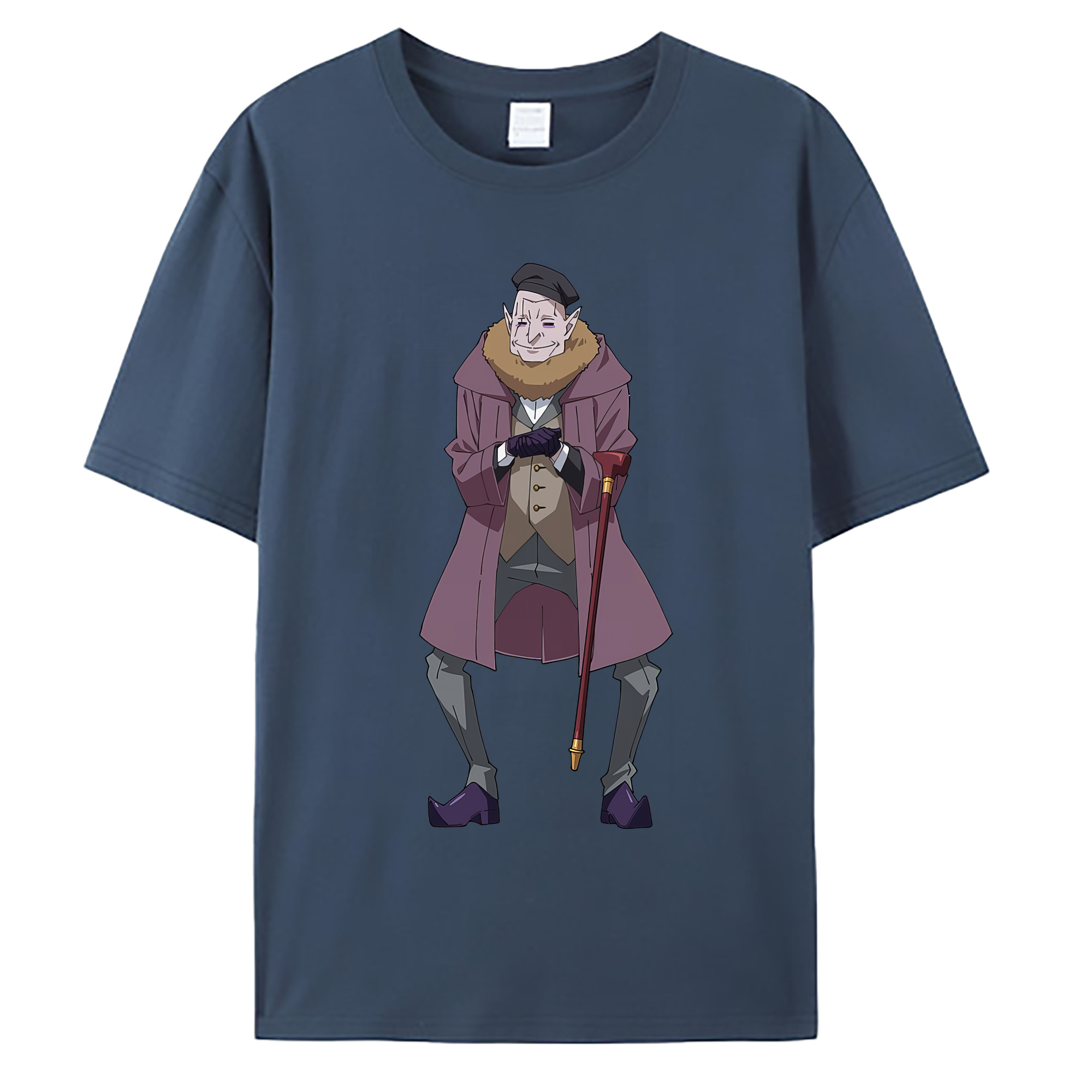 （画像用） 転スラ Regarding Reincarnated to Slime 綿100％ メンズ半袖Tシャツ｜肌触りやわらか＆通気性