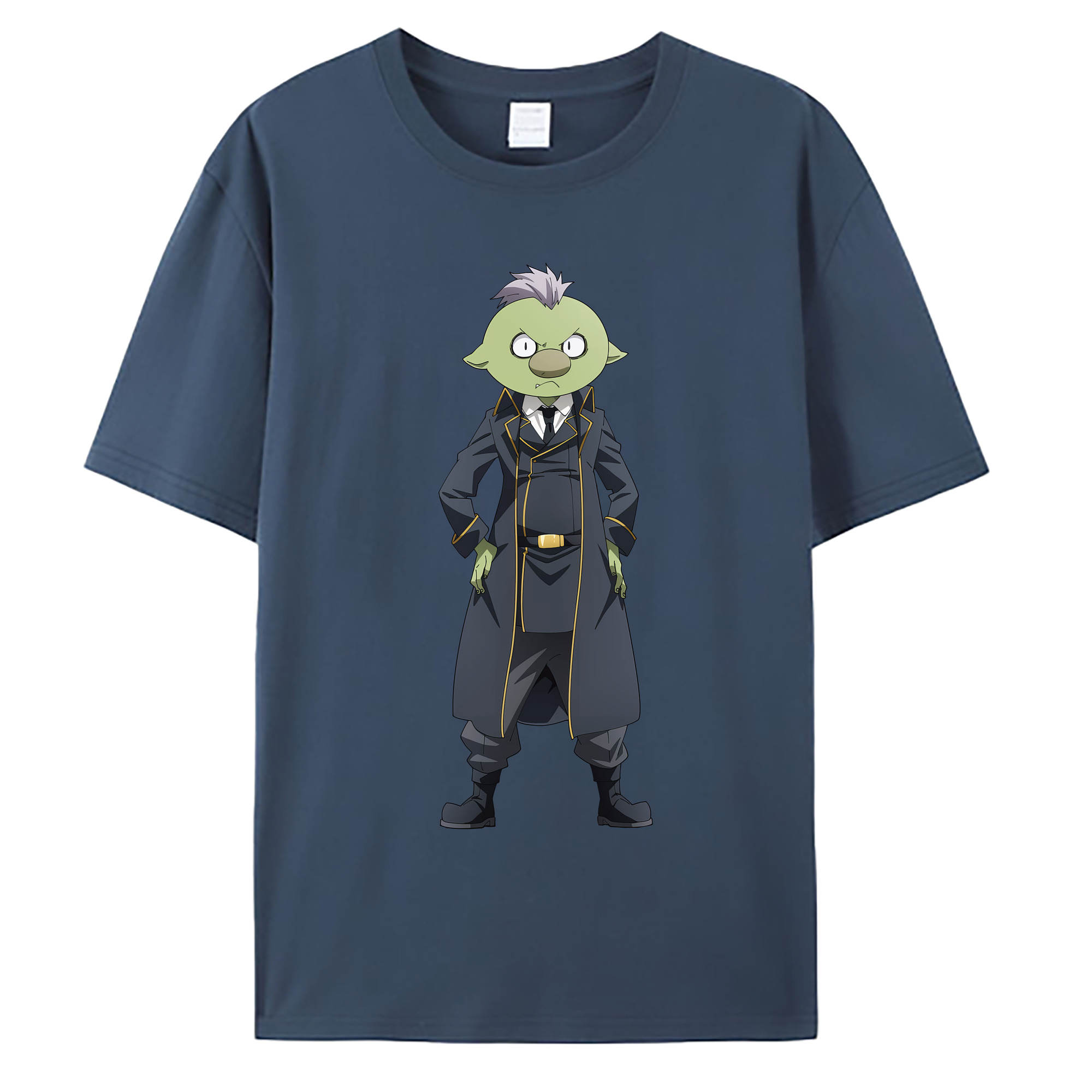 （画像用） 転スラ Regarding Reincarnated to Slime 綿100％ メンズ半袖Tシャツ｜肌触りやわらか＆通気性