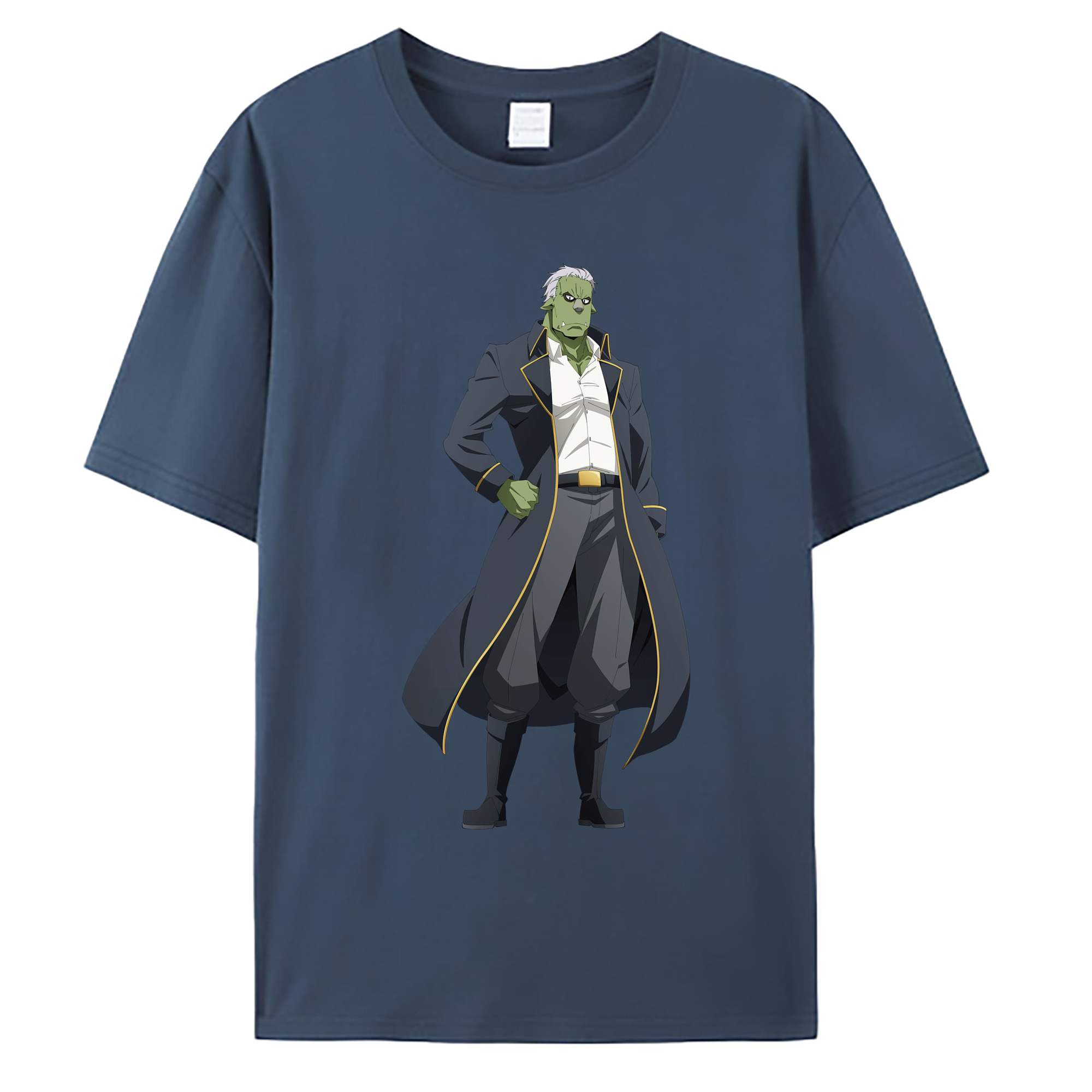 （画像用） 転スラ Regarding Reincarnated to Slime 綿100％ メンズ半袖Tシャツ｜肌触りやわらか＆通気性