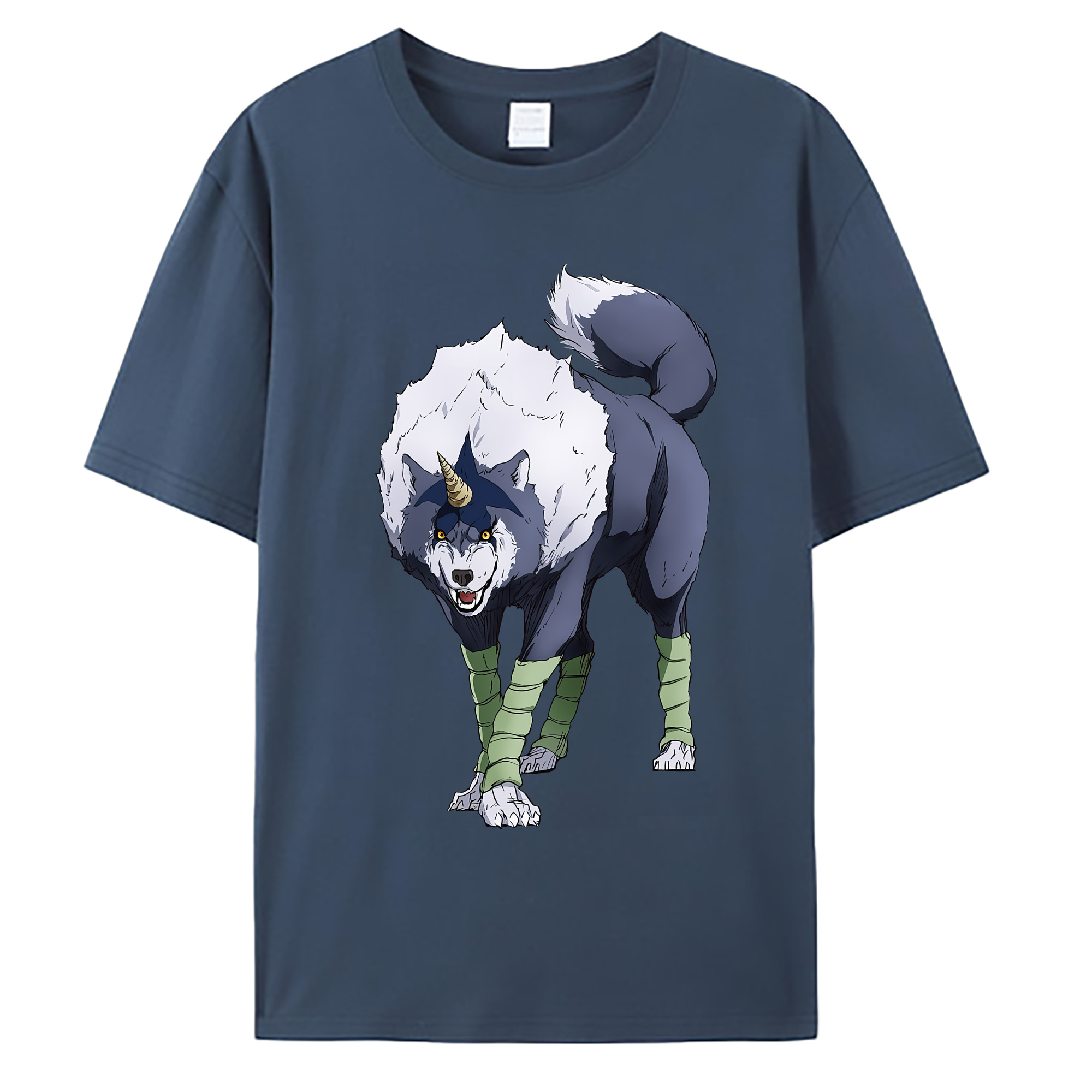 （画像用） 転スラ Regarding Reincarnated to Slime 綿100％ メンズ半袖Tシャツ｜肌触りやわらか＆通気性