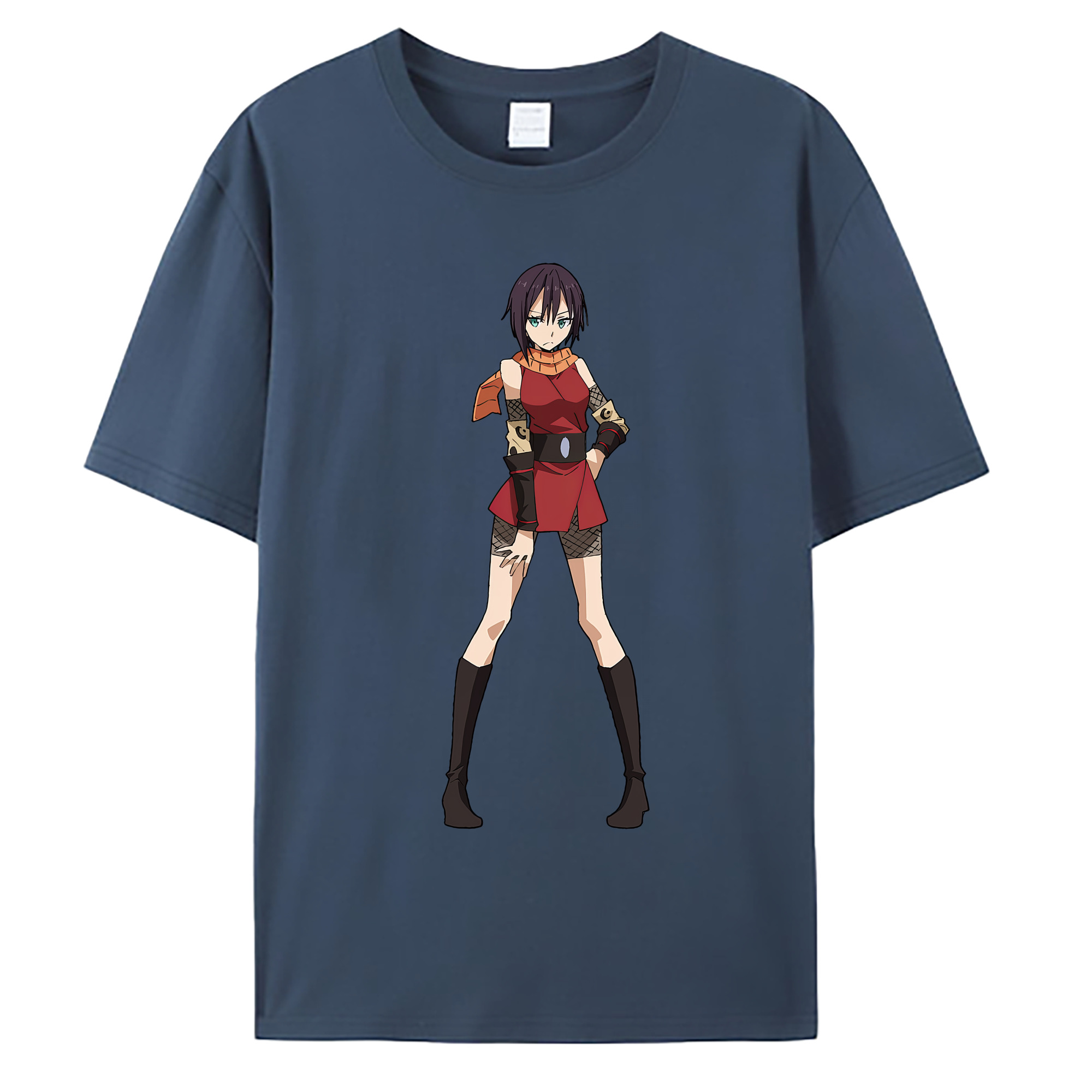 （画像用） 転スラ Regarding Reincarnated to Slime 綿100％ メンズ半袖Tシャツ｜肌触りやわらか＆通気性