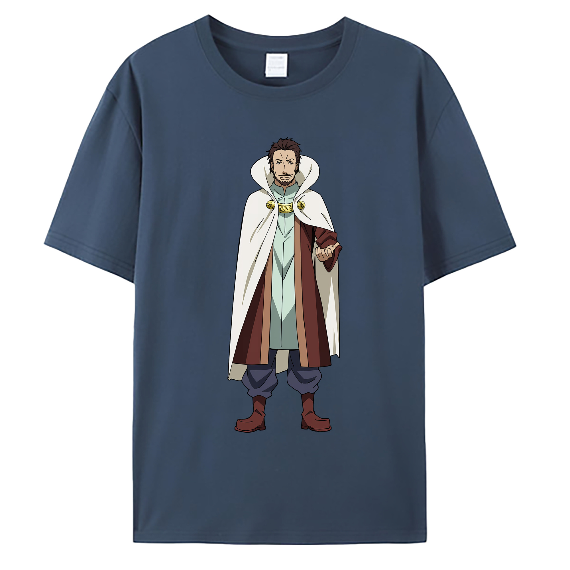 （画像用） 転スラ Regarding Reincarnated to Slime 綿100％ メンズ半袖Tシャツ｜肌触りやわらか＆通気性