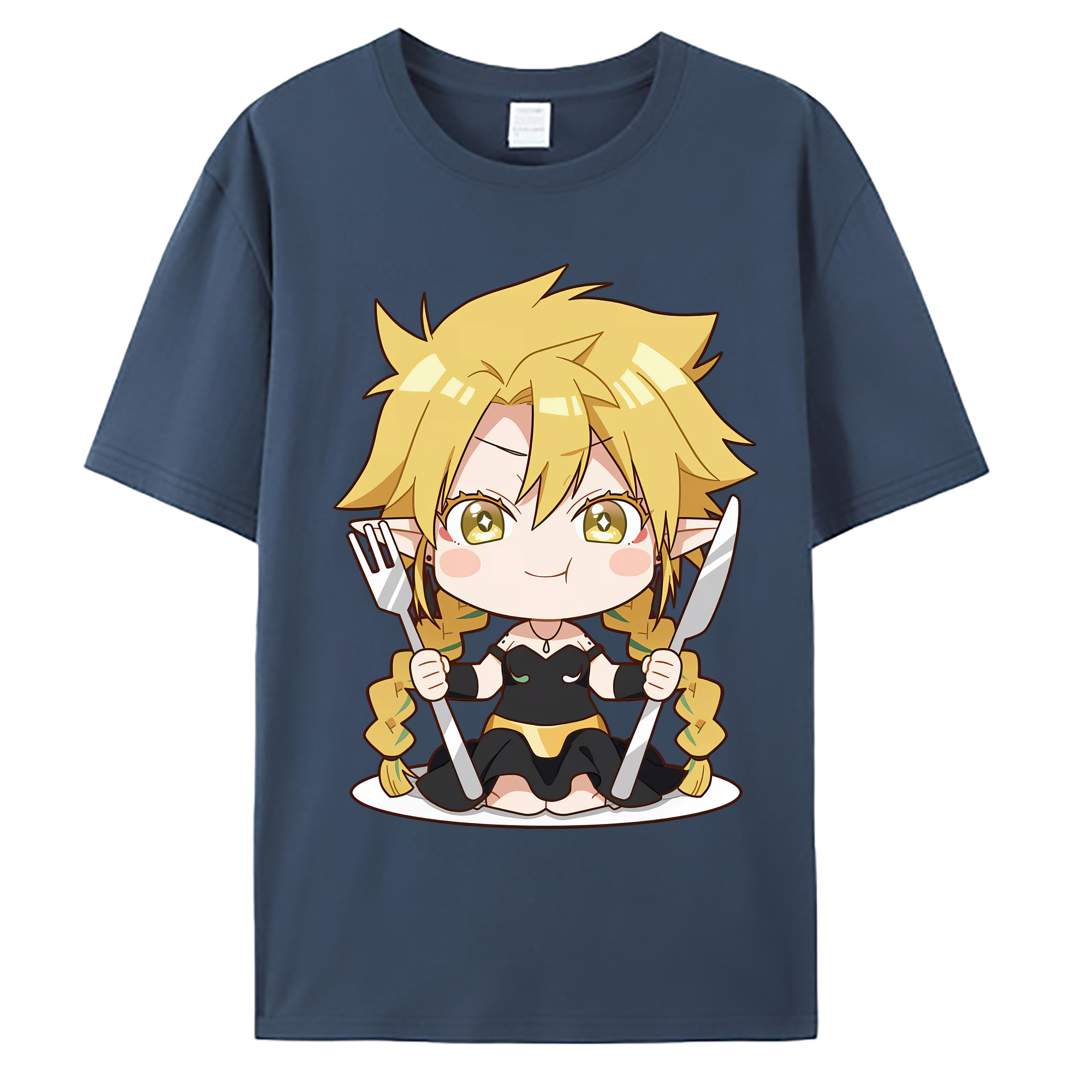 （画像用） 転スラ Regarding Reincarnated to Slime 綿100％ メンズ半袖Tシャツ｜肌触りやわらか＆通気性