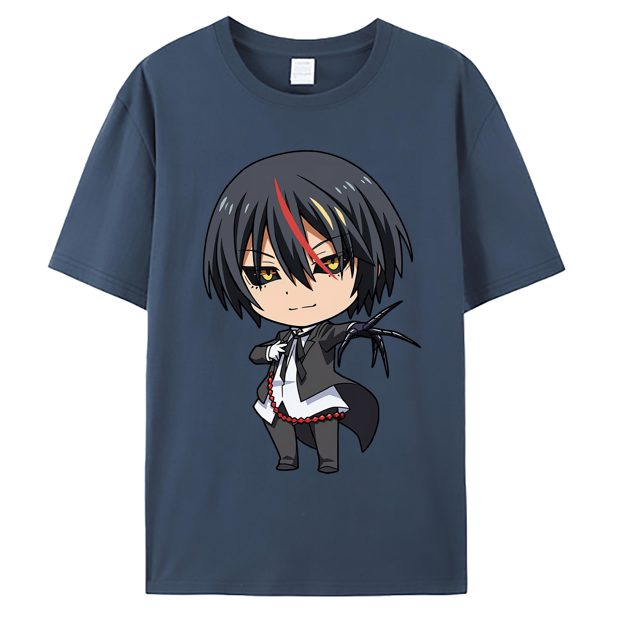 （画像用） 転スラ Regarding Reincarnated to Slime 綿100％ メンズ半袖Tシャツ｜肌触りやわらか＆通気性