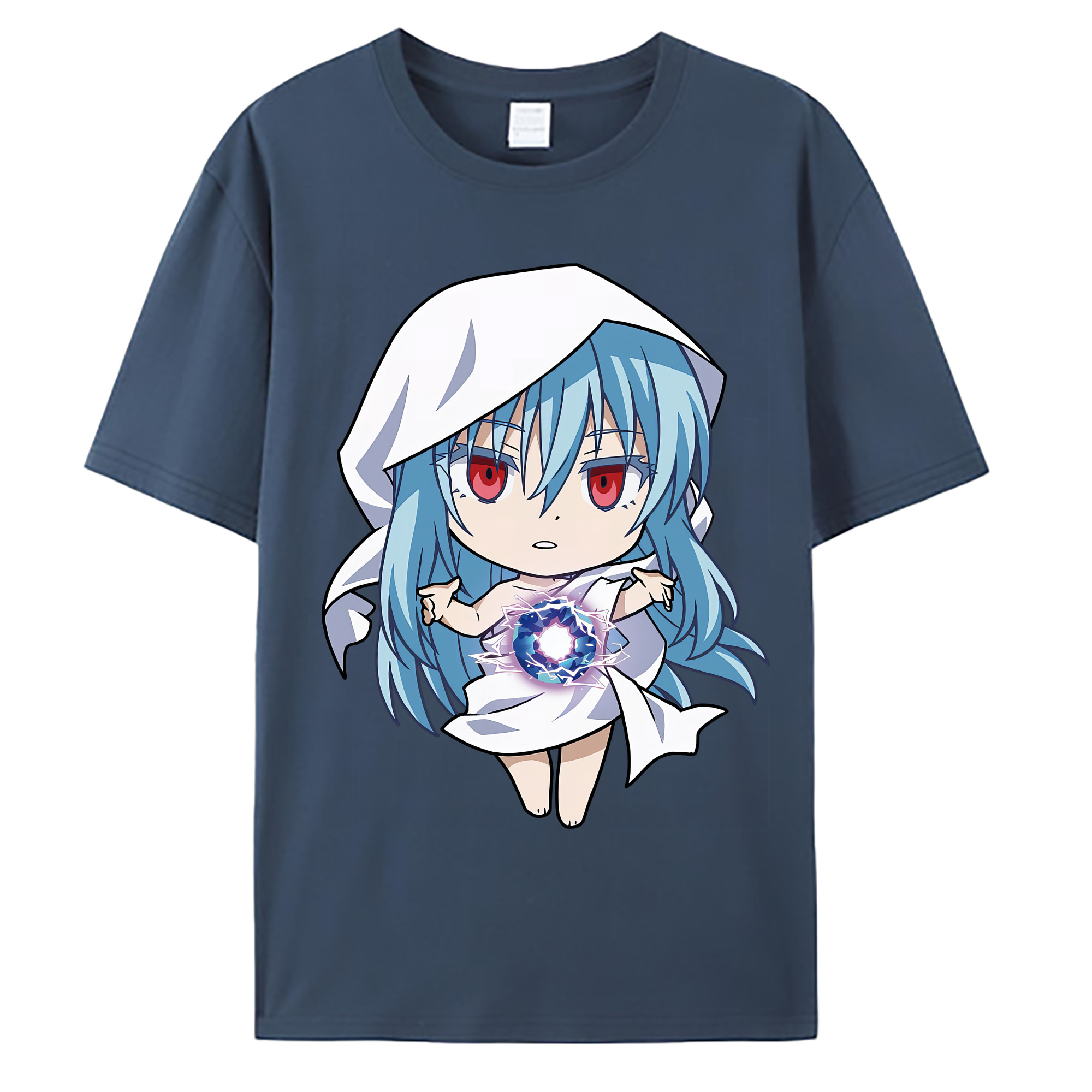 （画像用） 転スラ Regarding Reincarnated to Slime 綿100％ メンズ半袖Tシャツ｜肌触りやわらか＆通気性