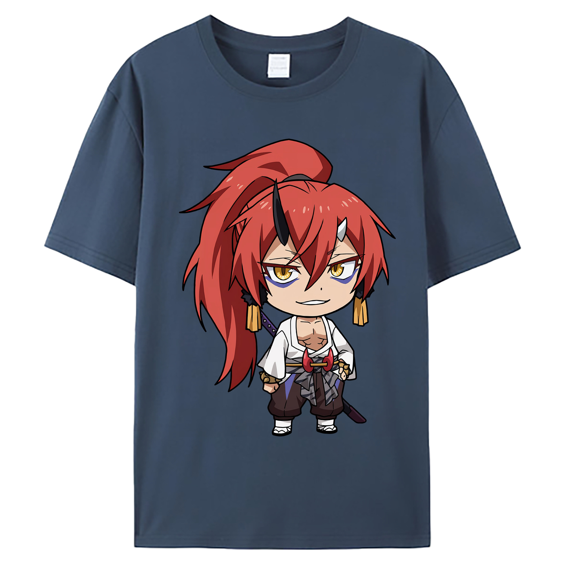 （画像用） 転スラ Regarding Reincarnated to Slime 綿100％ メンズ半袖Tシャツ｜肌触りやわらか＆通気性