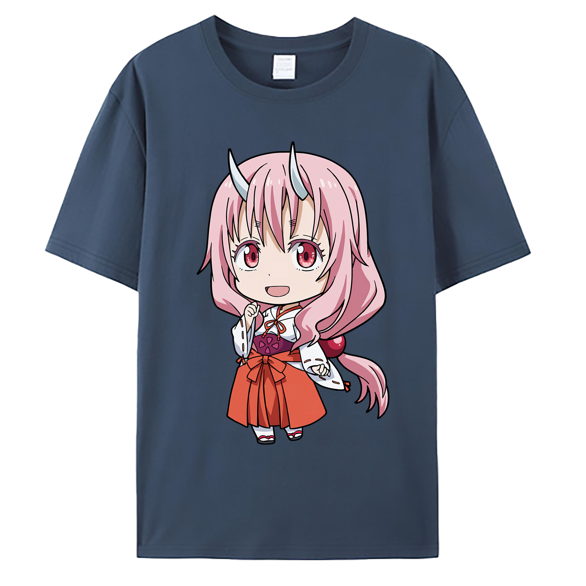 （画像用） 転スラ Regarding Reincarnated to Slime 綿100％ メンズ半袖Tシャツ｜肌触りやわらか＆通気性