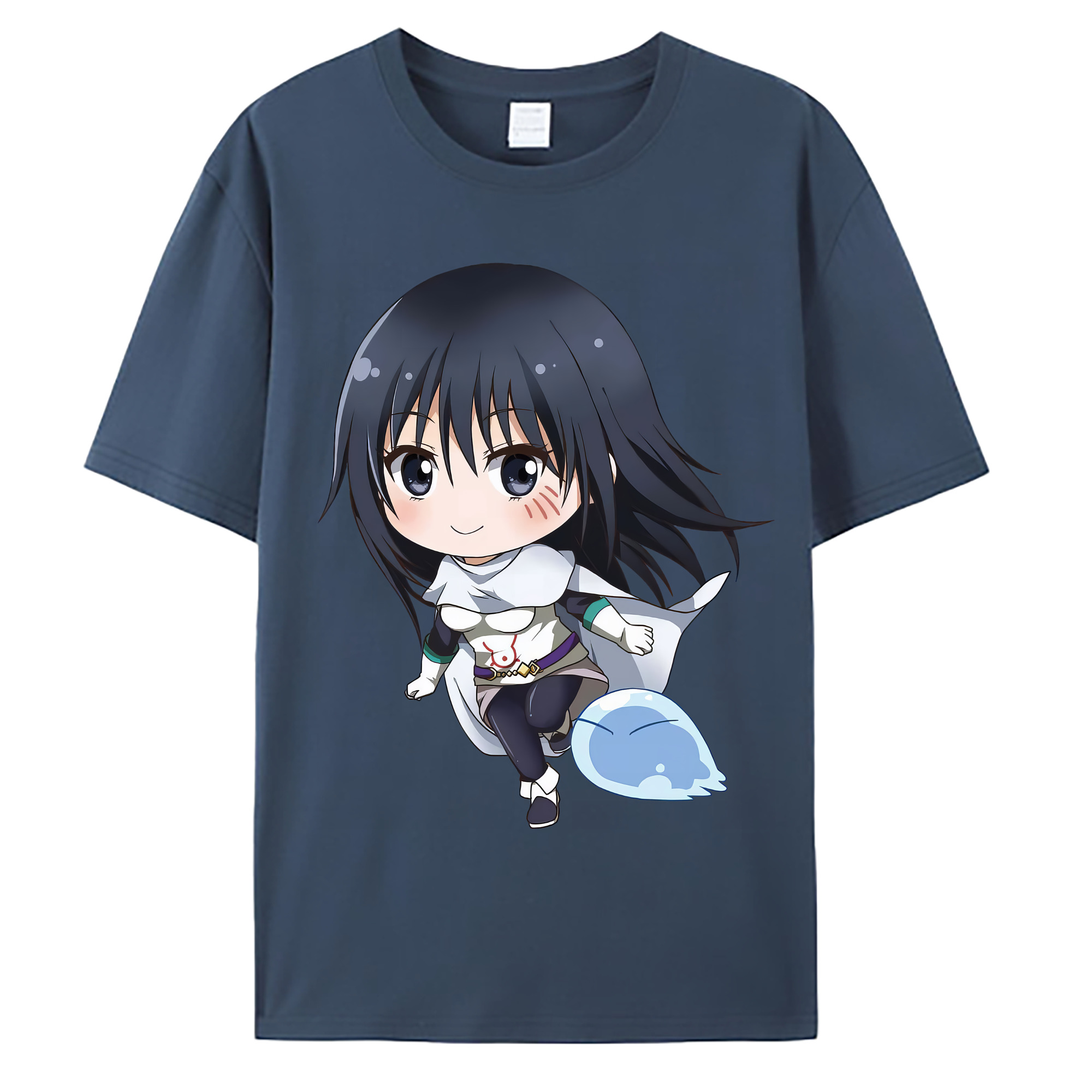 （画像用） 転スラ Regarding Reincarnated to Slime 綿100％ メンズ半袖Tシャツ｜肌触りやわらか＆通気性