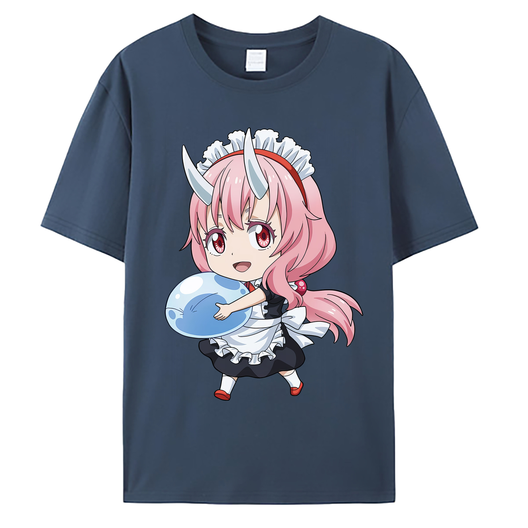 （画像用） 転スラ Regarding Reincarnated to Slime 綿100％ メンズ半袖Tシャツ｜肌触りやわらか＆通気性