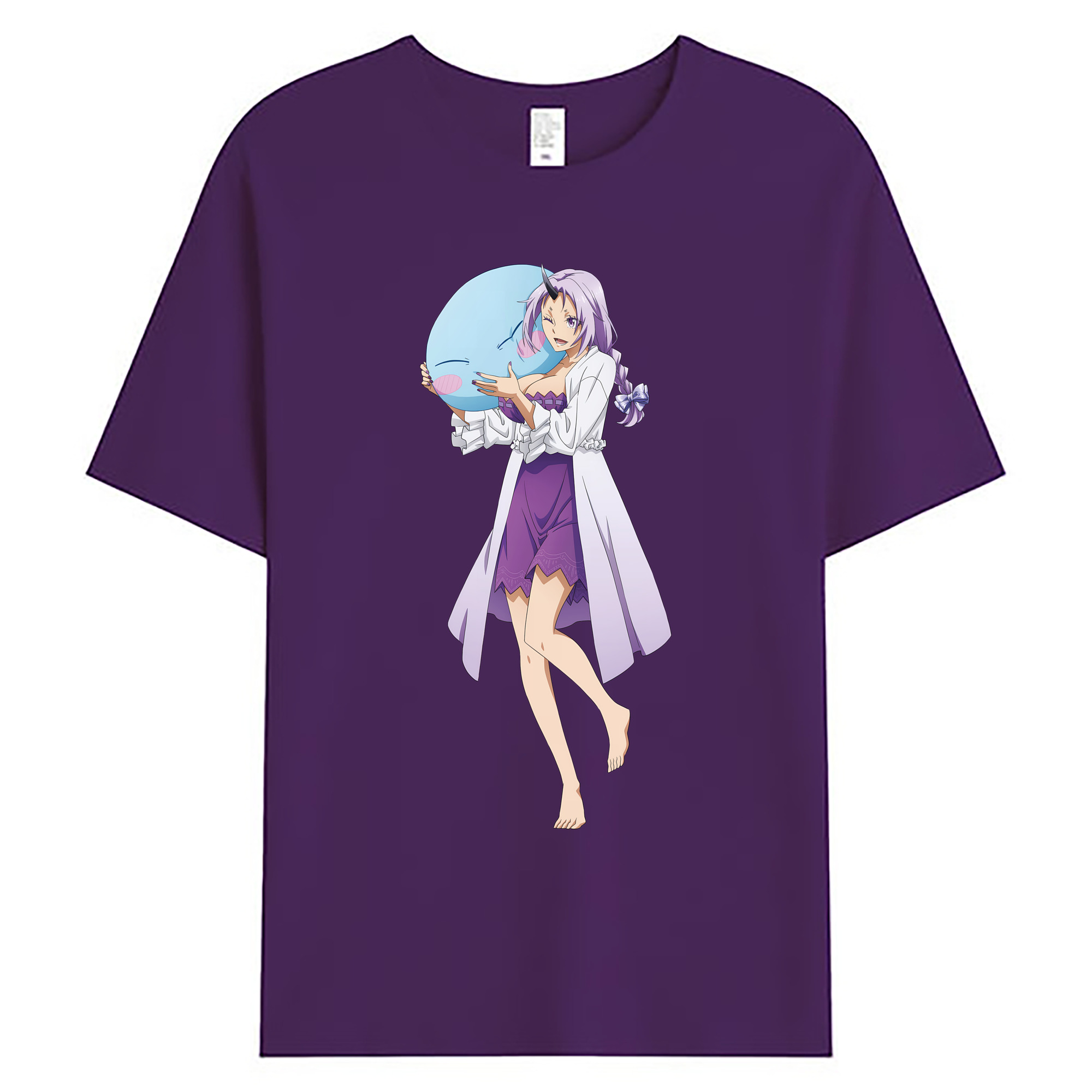 （画像用） 転スラ Regarding Reincarnated to Slime 綿100％ メンズ半袖Tシャツ｜肌触りやわらか＆通気性
