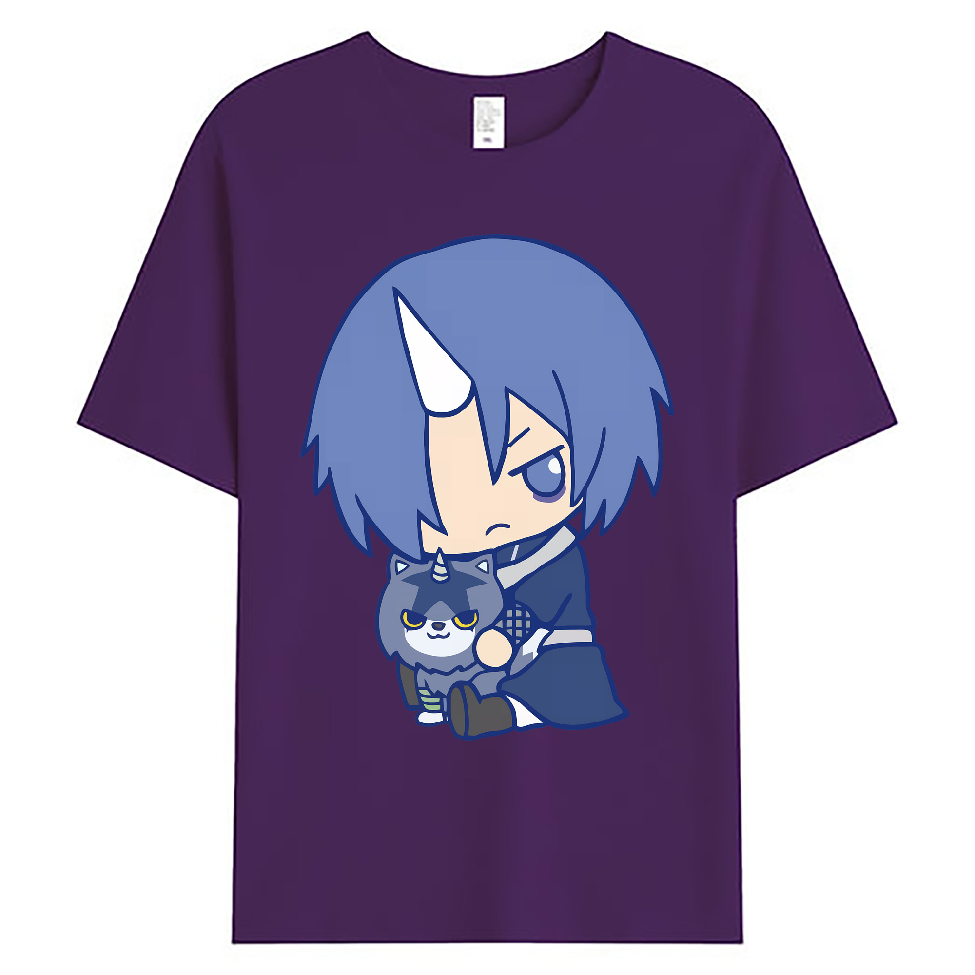 （画像用） 転スラ Regarding Reincarnated to Slime 綿100％ メンズ半袖Tシャツ｜肌触りやわらか＆通気性
