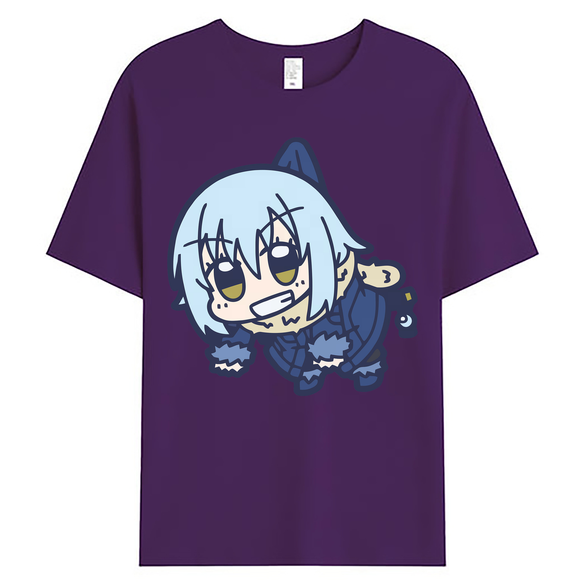 （画像用） 転スラ Regarding Reincarnated to Slime 綿100％ メンズ半袖Tシャツ｜肌触りやわらか＆通気性
