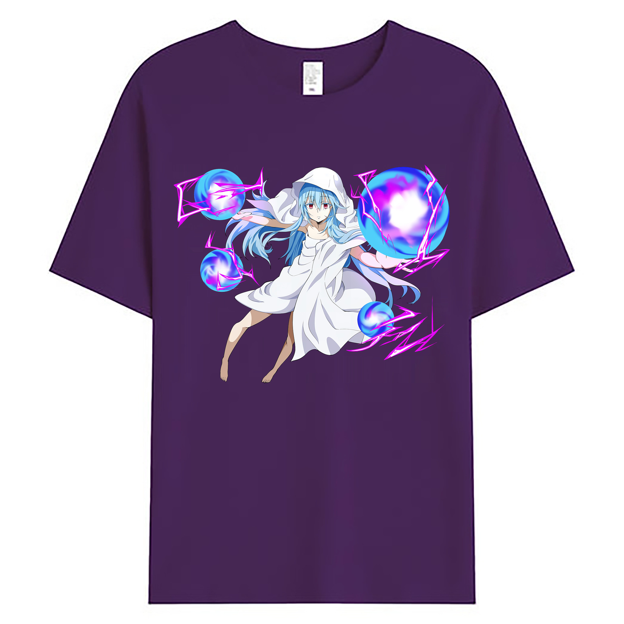（画像用） 転スラ Regarding Reincarnated to Slime 綿100％ メンズ半袖Tシャツ｜肌触りやわらか＆通気性