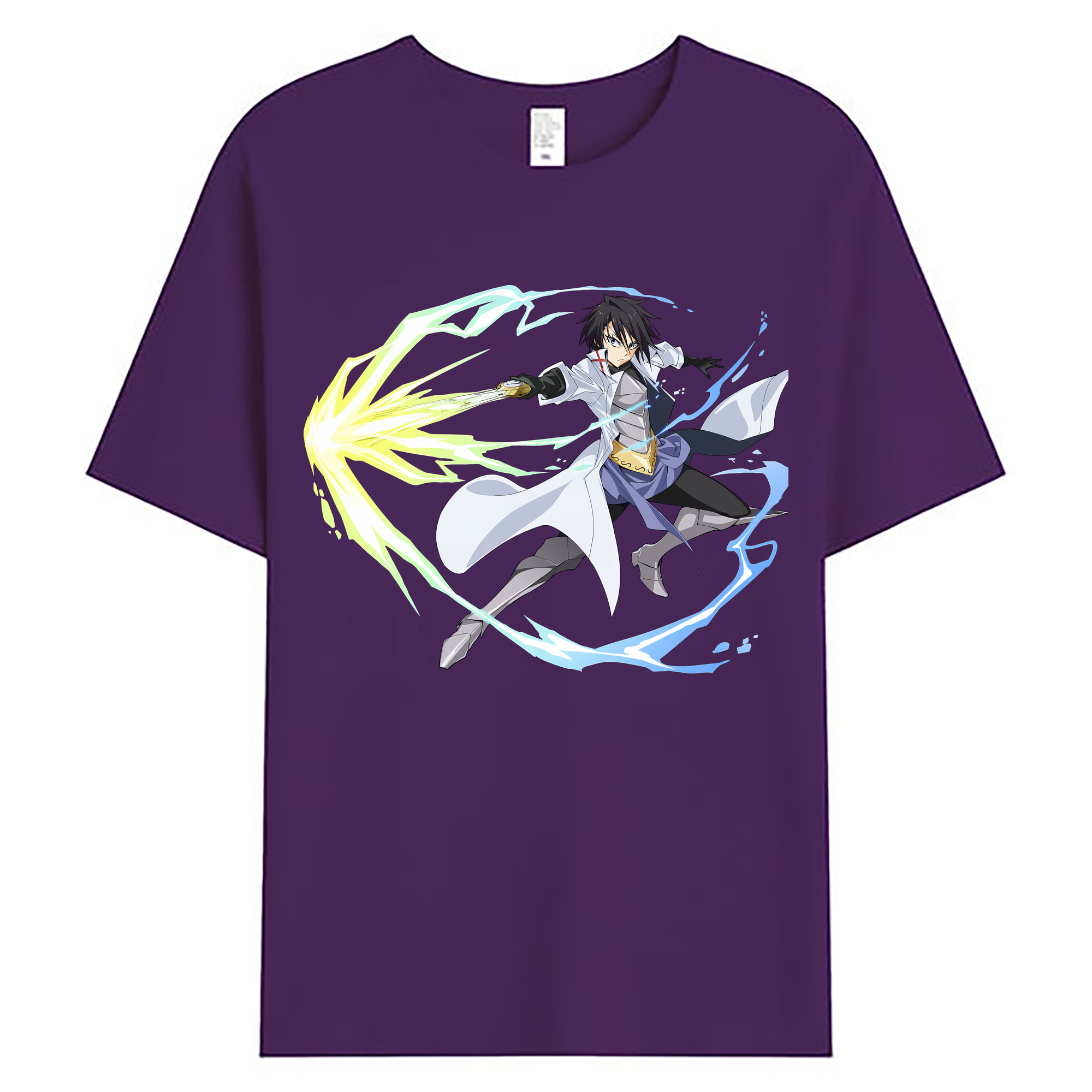 （画像用） 転スラ Regarding Reincarnated to Slime 綿100％ メンズ半袖Tシャツ｜肌触りやわらか＆通気性