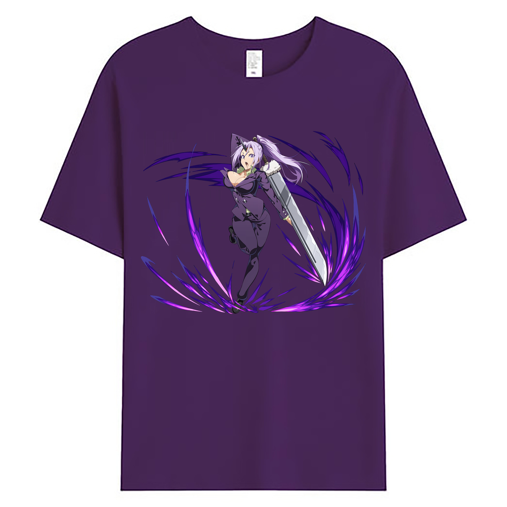 （画像用） 転スラ Regarding Reincarnated to Slime 綿100％ メンズ半袖Tシャツ｜肌触りやわらか＆通気性