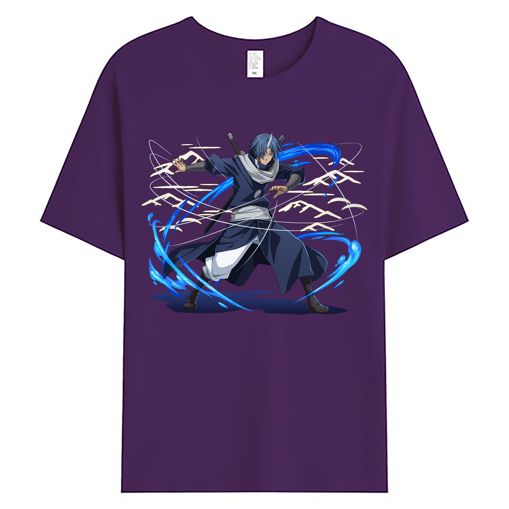 （画像用） 転スラ Regarding Reincarnated to Slime 綿100％ メンズ半袖Tシャツ｜肌触りやわらか＆通気性