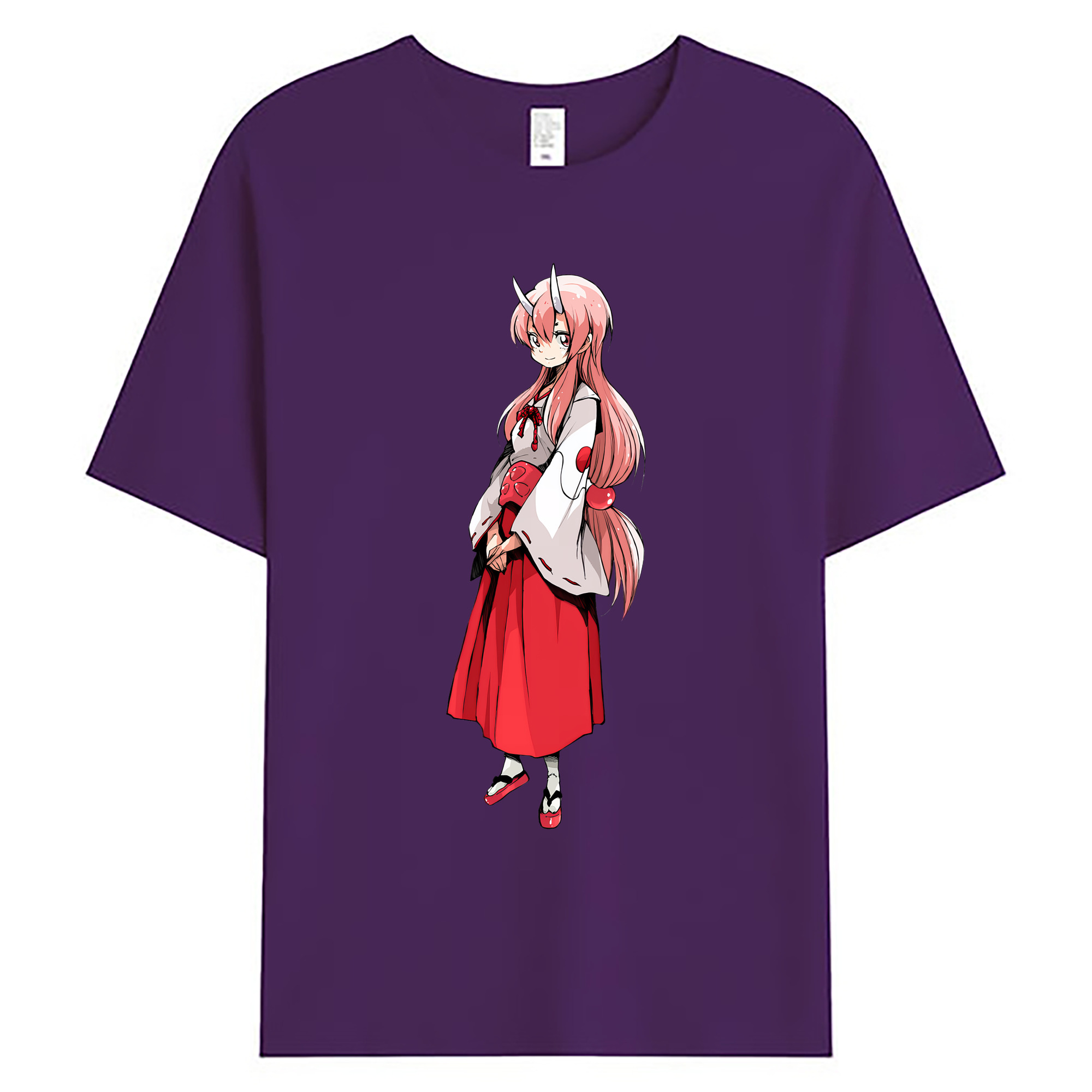 （画像用） 転スラ Regarding Reincarnated to Slime 綿100％ メンズ半袖Tシャツ｜肌触りやわらか＆通気性