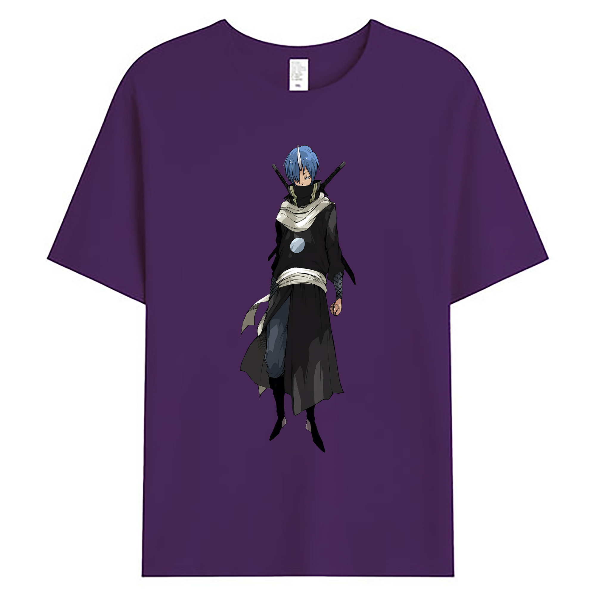 （画像用） 転スラ Regarding Reincarnated to Slime 綿100％ メンズ半袖Tシャツ｜肌触りやわらか＆通気性