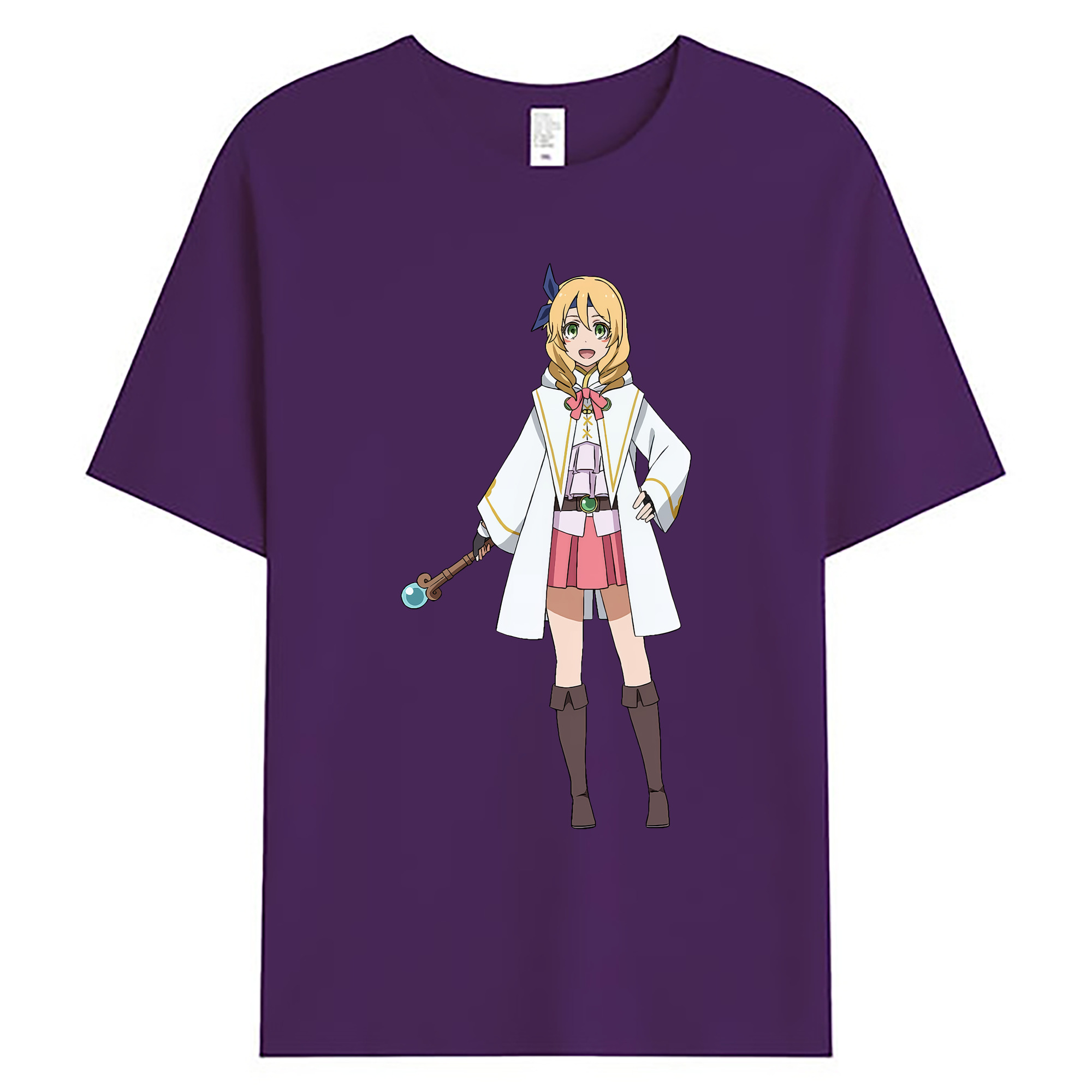（画像用） 転スラ Regarding Reincarnated to Slime 綿100％ メンズ半袖Tシャツ｜肌触りやわらか＆通気性