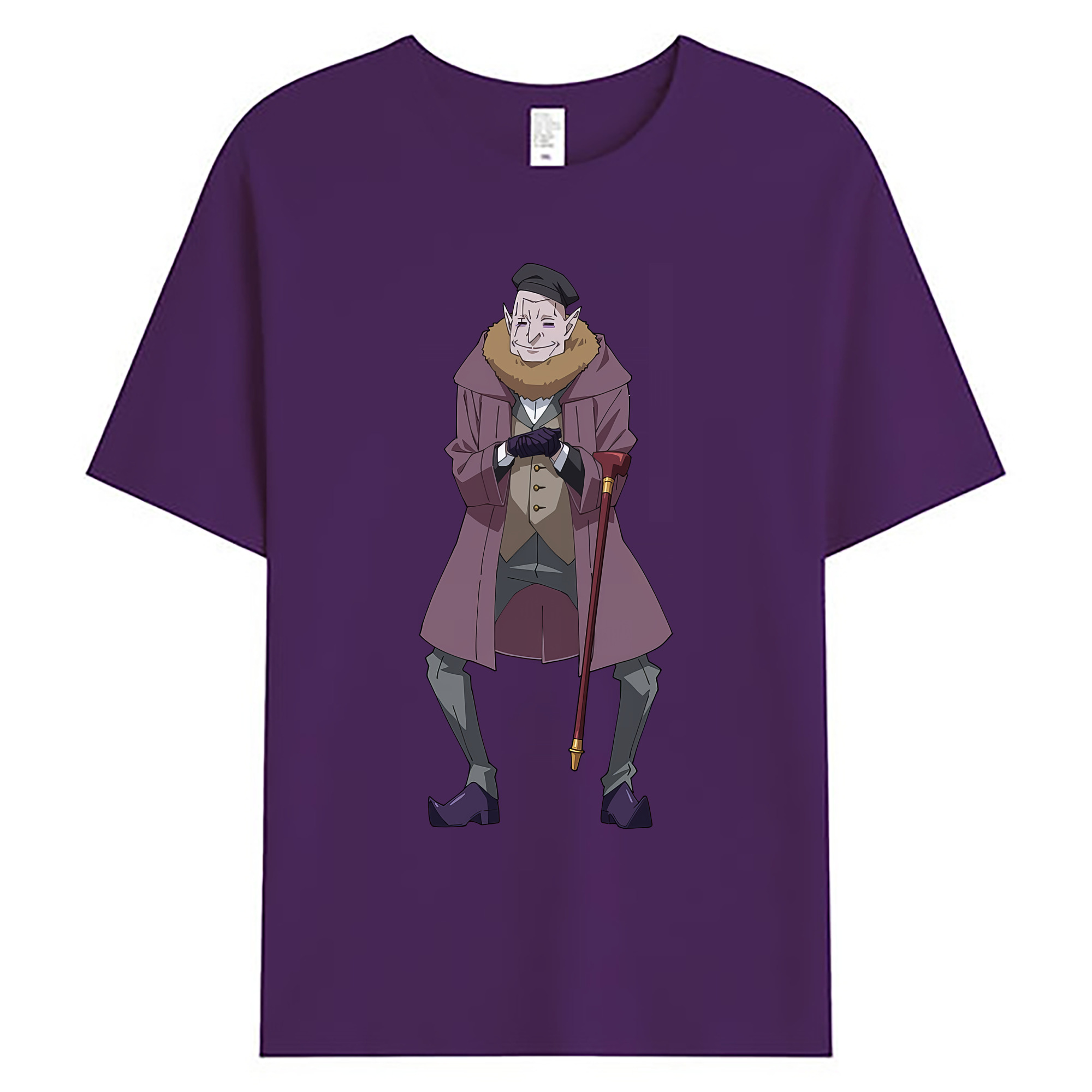 （画像用） 転スラ Regarding Reincarnated to Slime 綿100％ メンズ半袖Tシャツ｜肌触りやわらか＆通気性