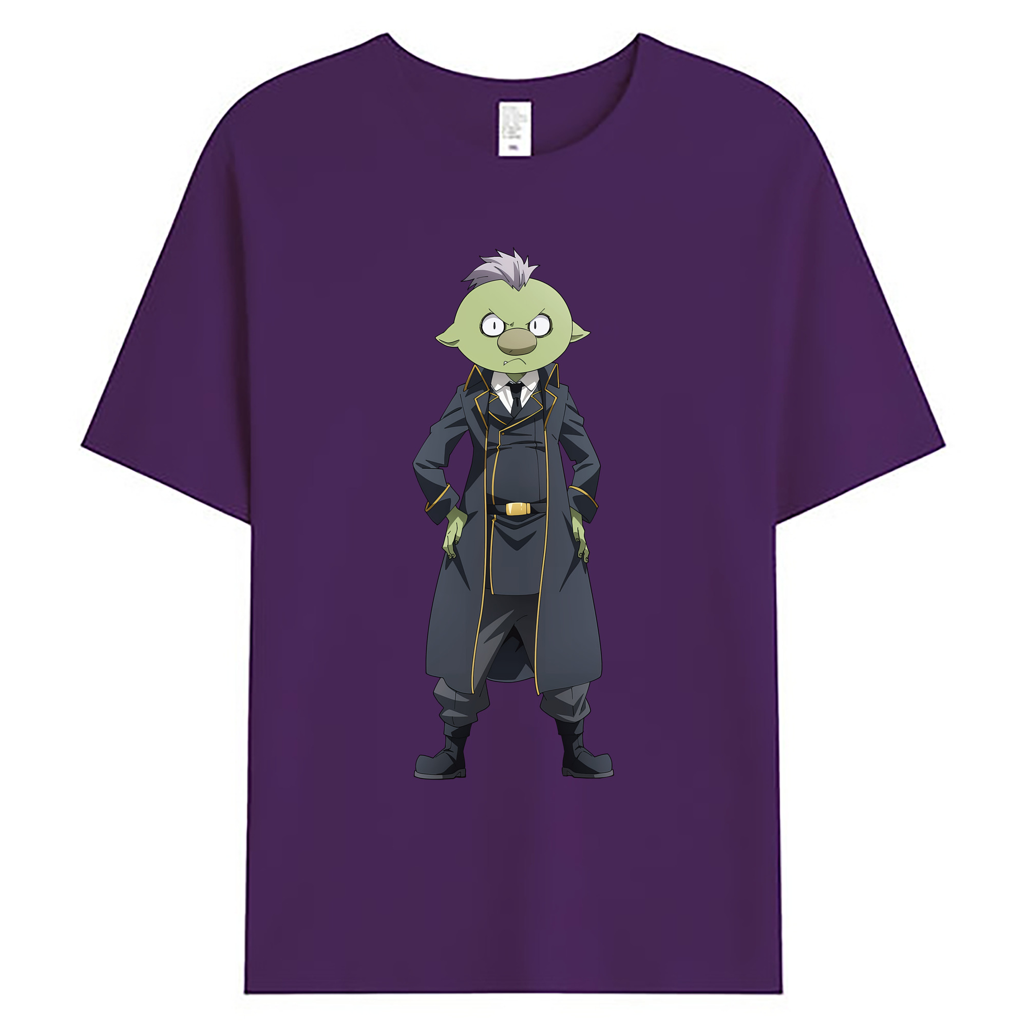 （画像用） 転スラ Regarding Reincarnated to Slime 綿100％ メンズ半袖Tシャツ｜肌触りやわらか＆通気性