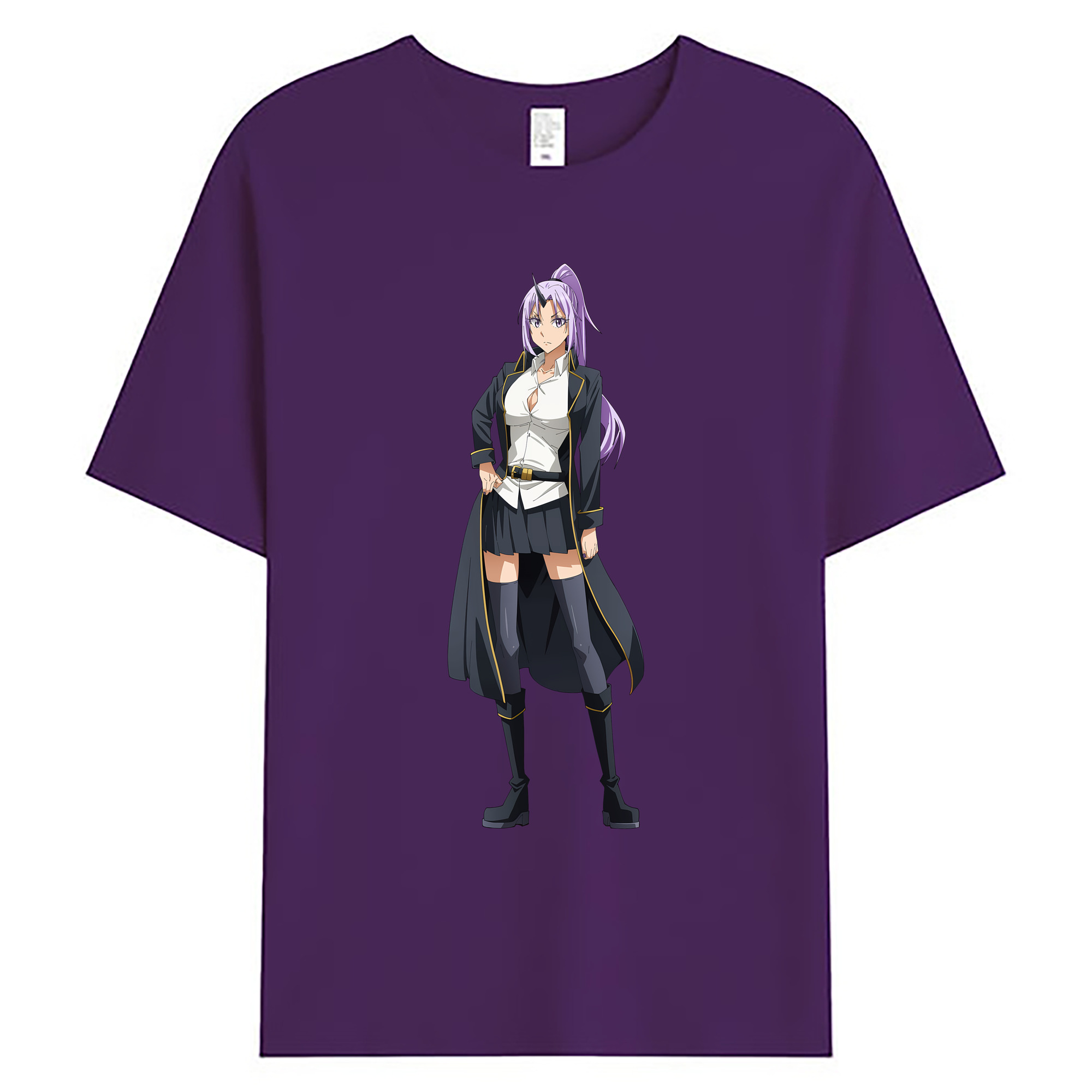 （画像用） 転スラ Regarding Reincarnated to Slime 綿100％ メンズ半袖Tシャツ｜肌触りやわらか＆通気性