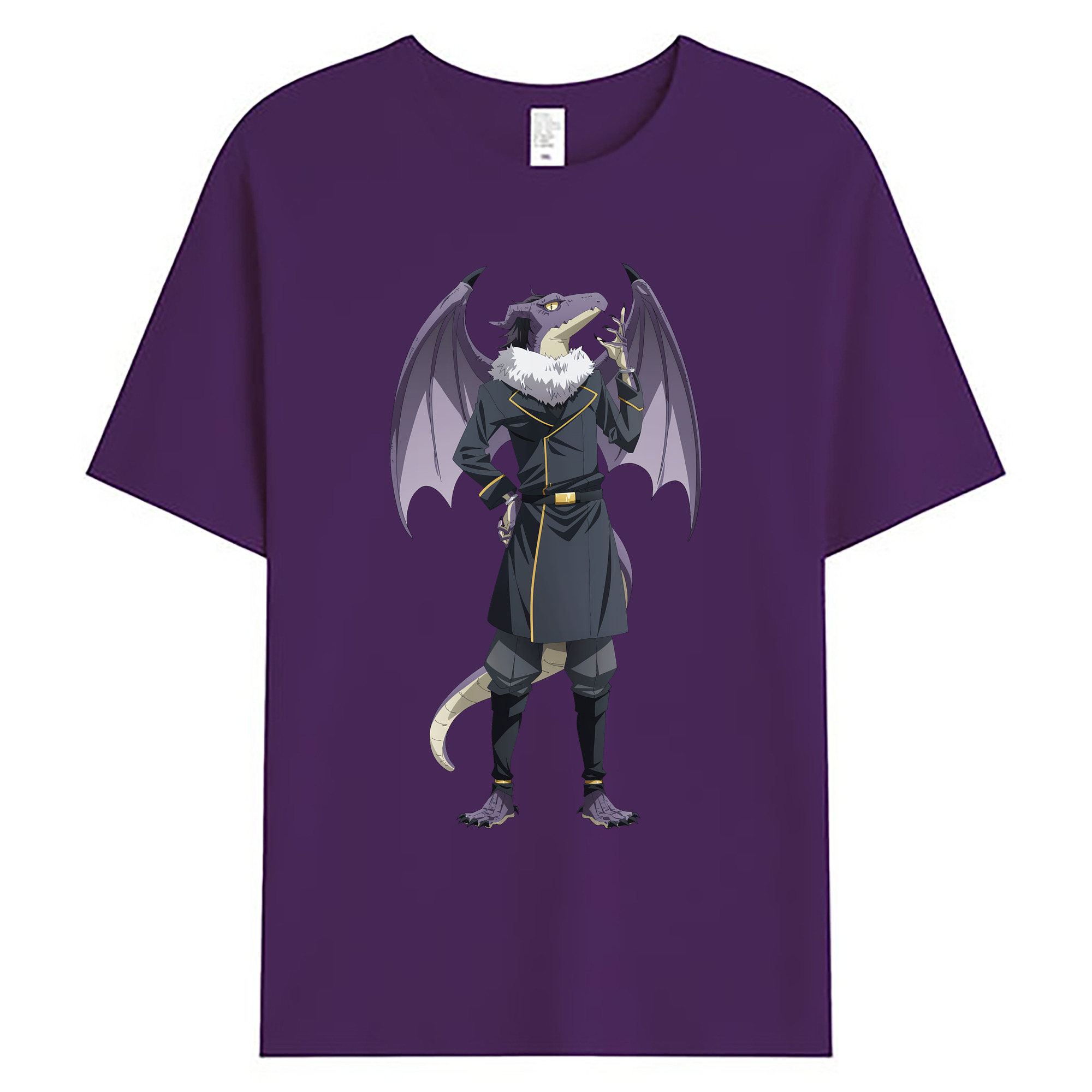 （画像用） 転スラ Regarding Reincarnated to Slime 綿100％ メンズ半袖Tシャツ｜肌触りやわらか＆通気性