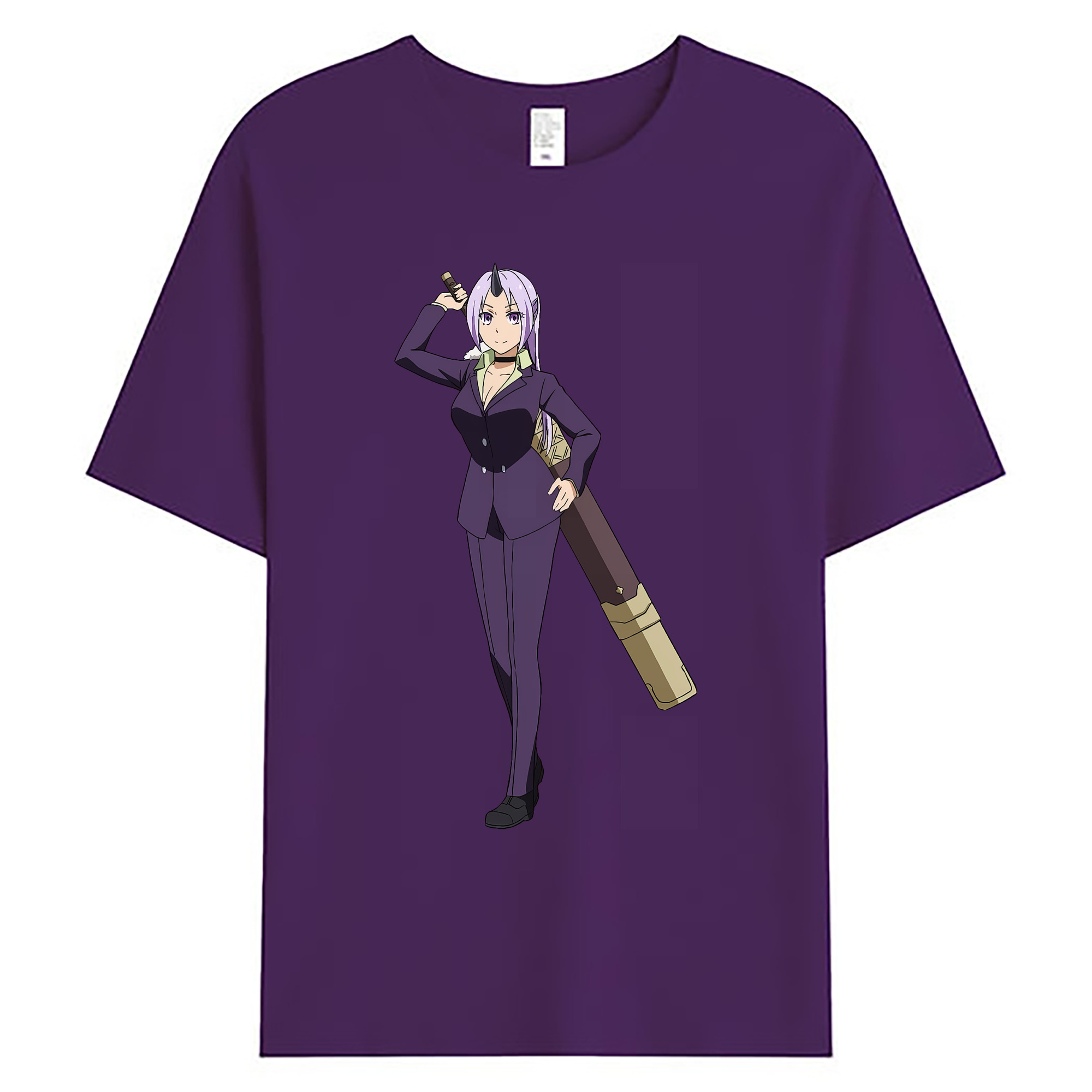 （画像用） 転スラ Regarding Reincarnated to Slime 綿100％ メンズ半袖Tシャツ｜肌触りやわらか＆通気性