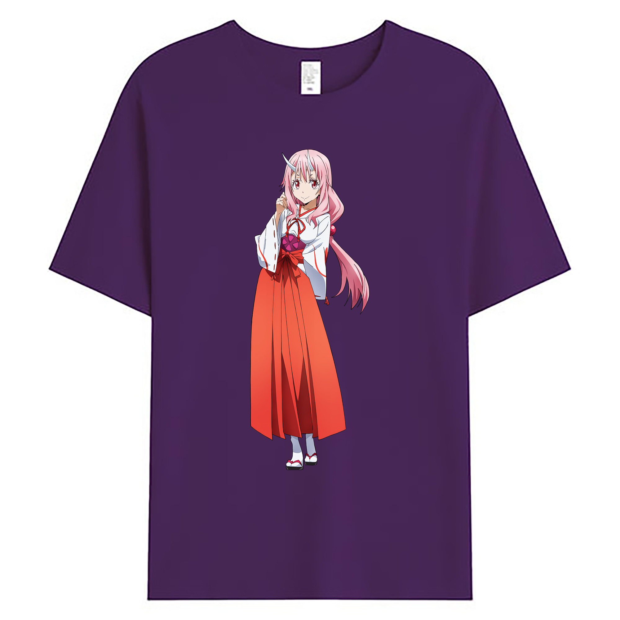 （画像用） 転スラ Regarding Reincarnated to Slime 綿100％ メンズ半袖Tシャツ｜肌触りやわらか＆通気性