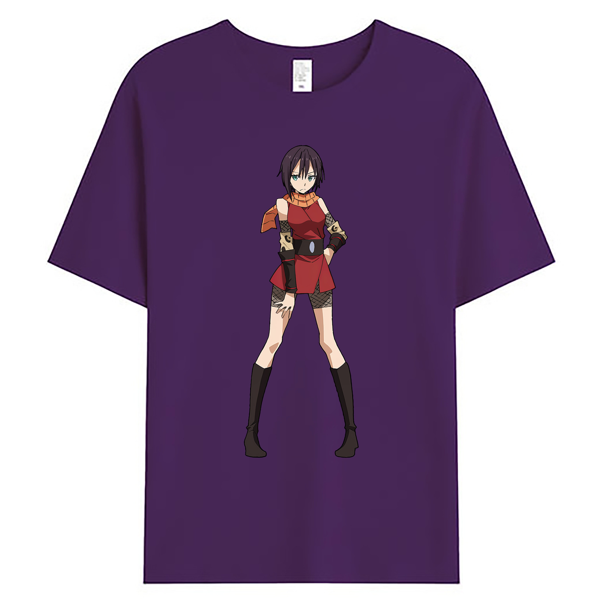 （画像用） 転スラ Regarding Reincarnated to Slime 綿100％ メンズ半袖Tシャツ｜肌触りやわらか＆通気性