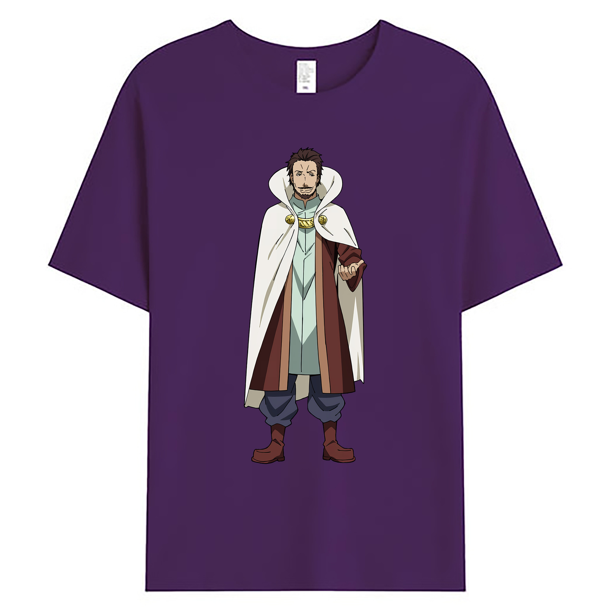 （画像用） 転スラ Regarding Reincarnated to Slime 綿100％ メンズ半袖Tシャツ｜肌触りやわらか＆通気性
