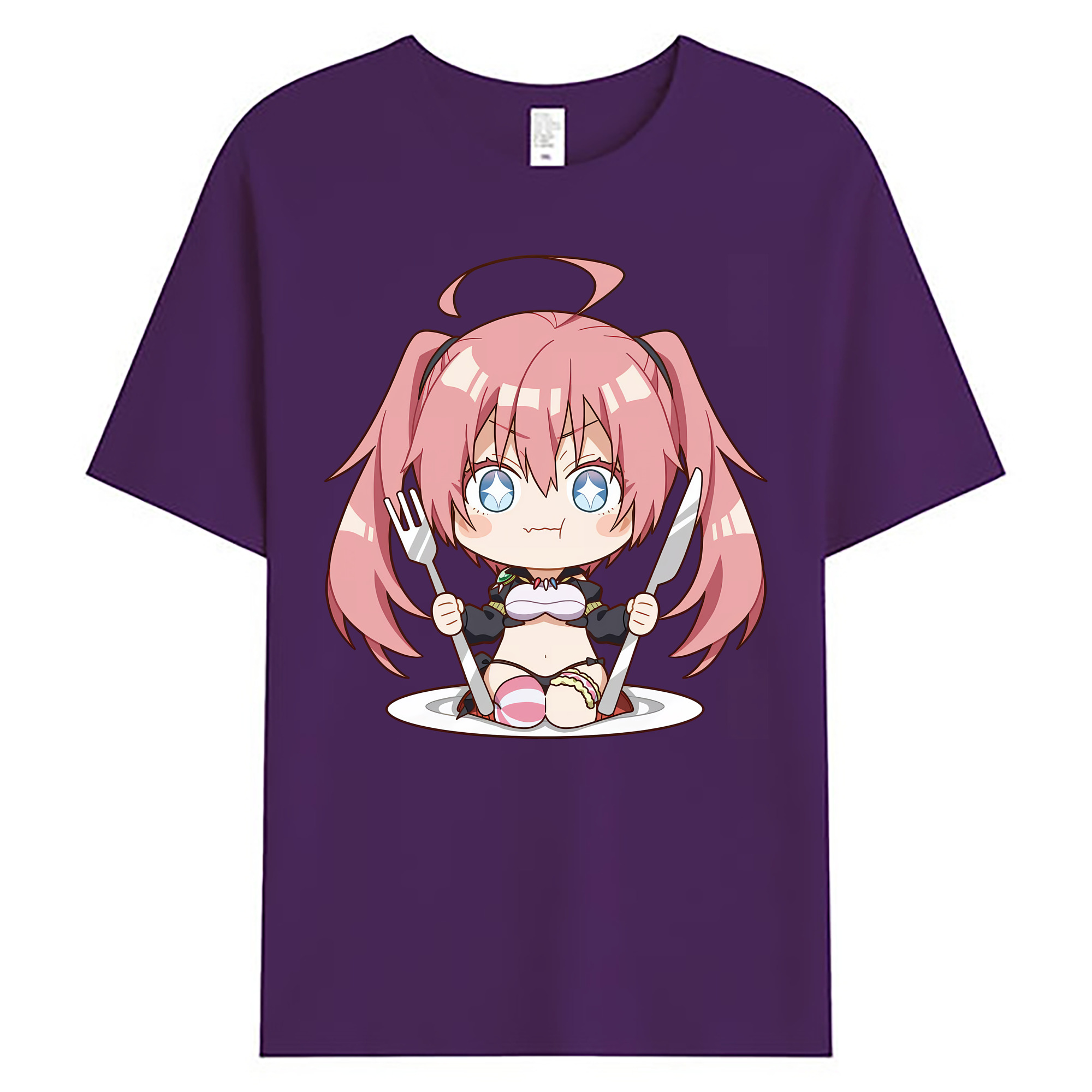 （画像用） 転スラ Regarding Reincarnated to Slime 綿100％ メンズ半袖Tシャツ｜肌触りやわらか＆通気性