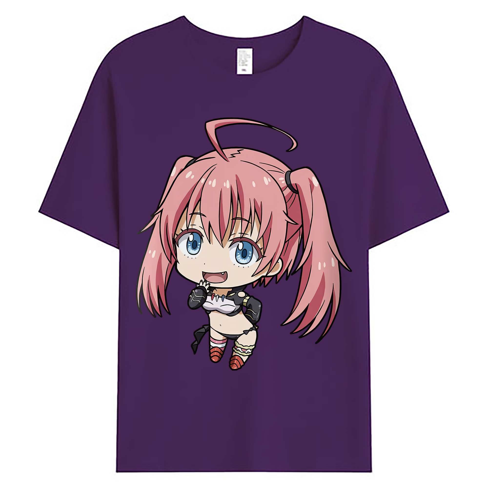 （画像用） 転スラ Regarding Reincarnated to Slime 綿100％ メンズ半袖Tシャツ｜肌触りやわらか＆通気性