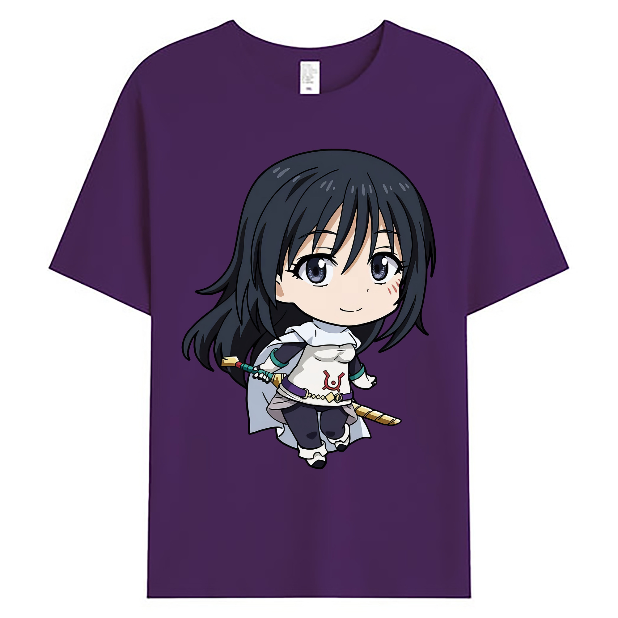 （画像用） 転スラ Regarding Reincarnated to Slime 綿100％ メンズ半袖Tシャツ｜肌触りやわらか＆通気性