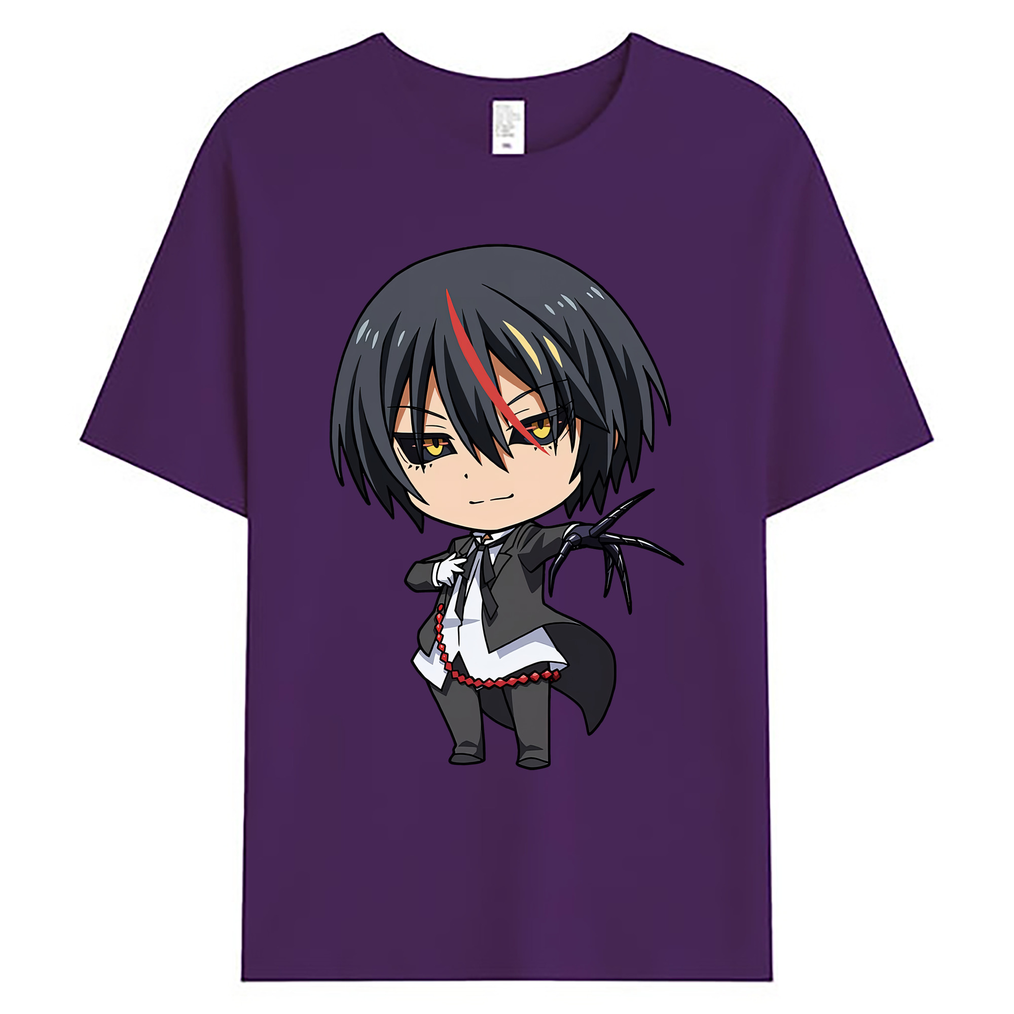 （画像用） 転スラ Regarding Reincarnated to Slime 綿100％ メンズ半袖Tシャツ｜肌触りやわらか＆通気性