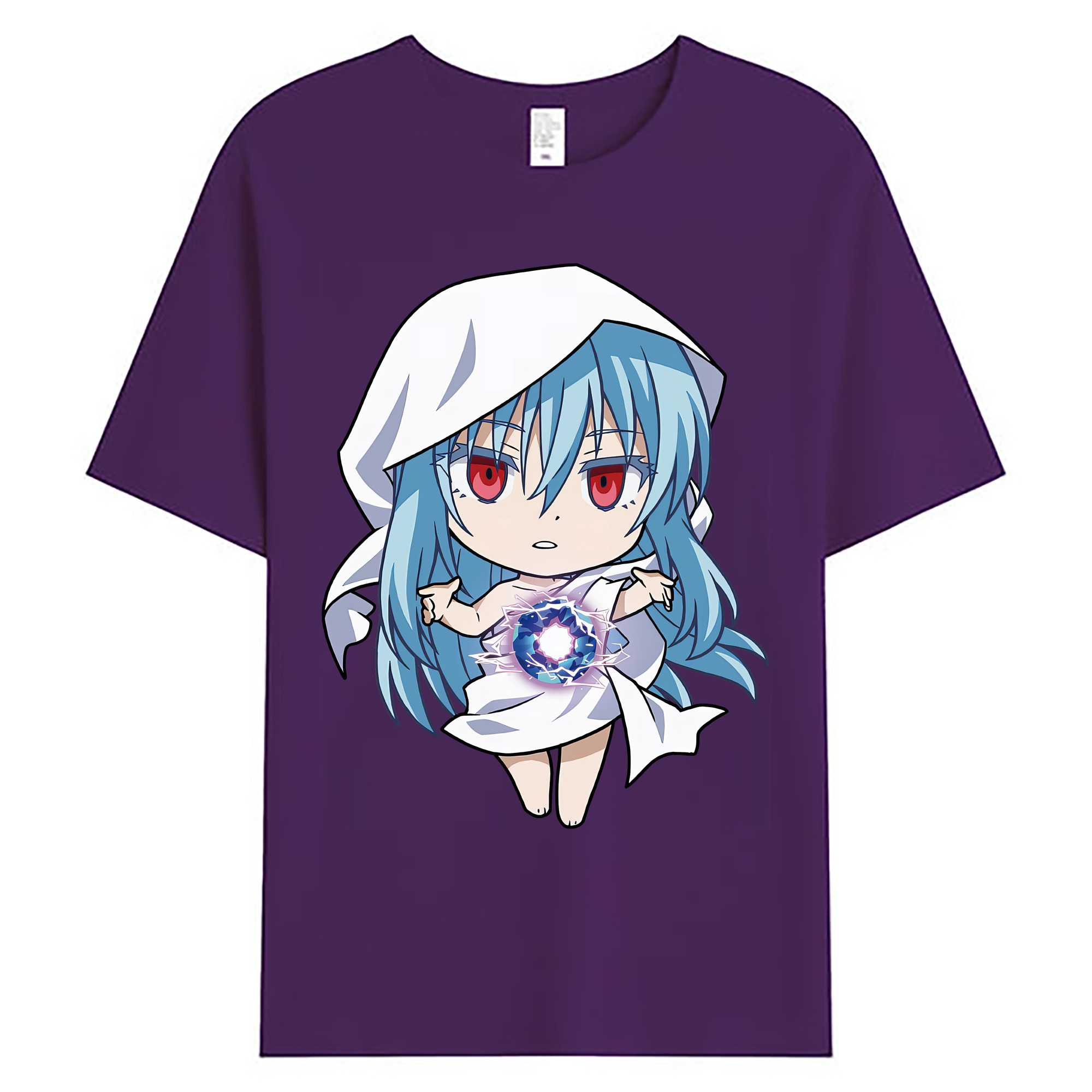 （画像用） 転スラ Regarding Reincarnated to Slime 綿100％ メンズ半袖Tシャツ｜肌触りやわらか＆通気性