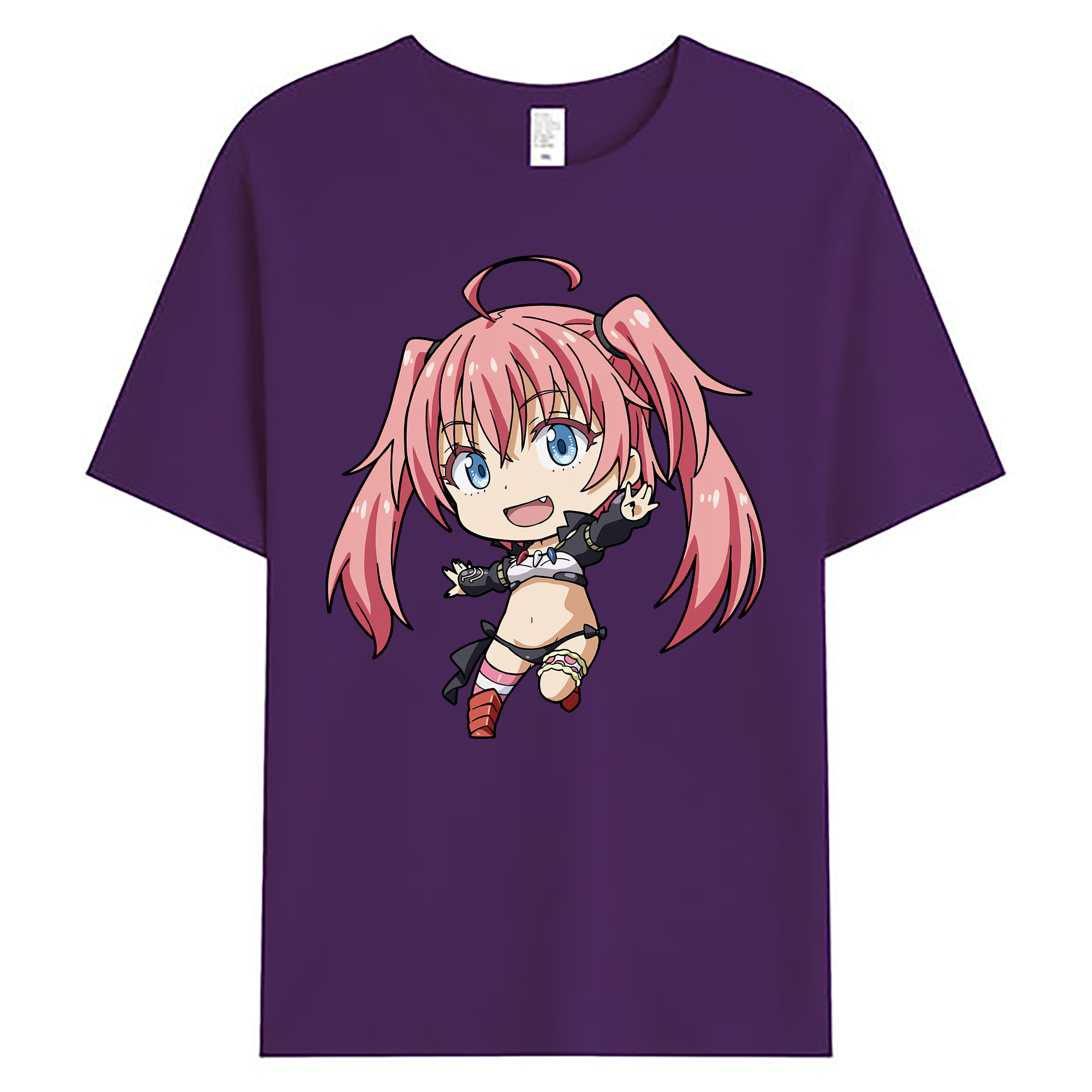 （画像用） 転スラ Regarding Reincarnated to Slime 綿100％ メンズ半袖Tシャツ｜肌触りやわらか＆通気性