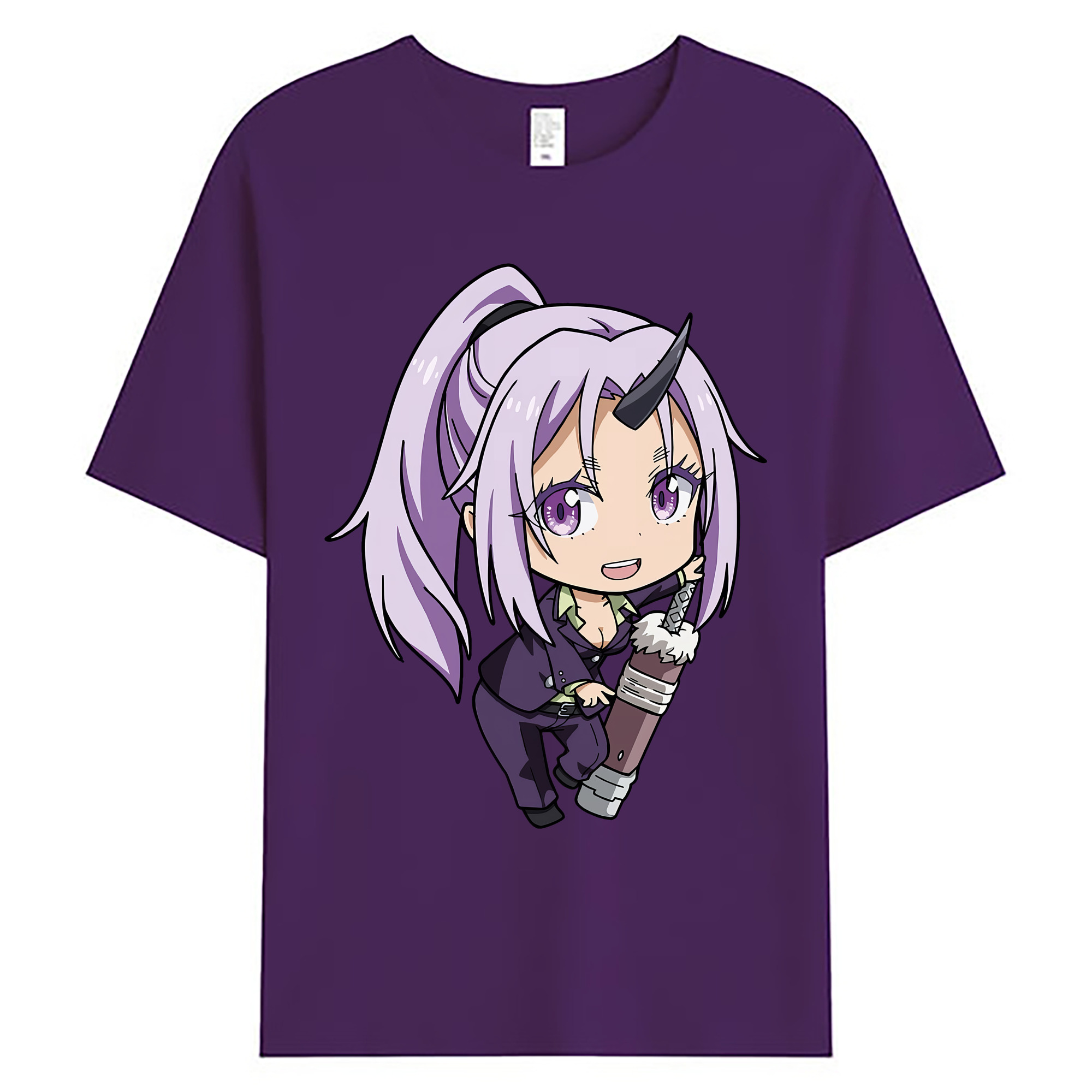 （画像用） 転スラ Regarding Reincarnated to Slime 綿100％ メンズ半袖Tシャツ｜肌触りやわらか＆通気性