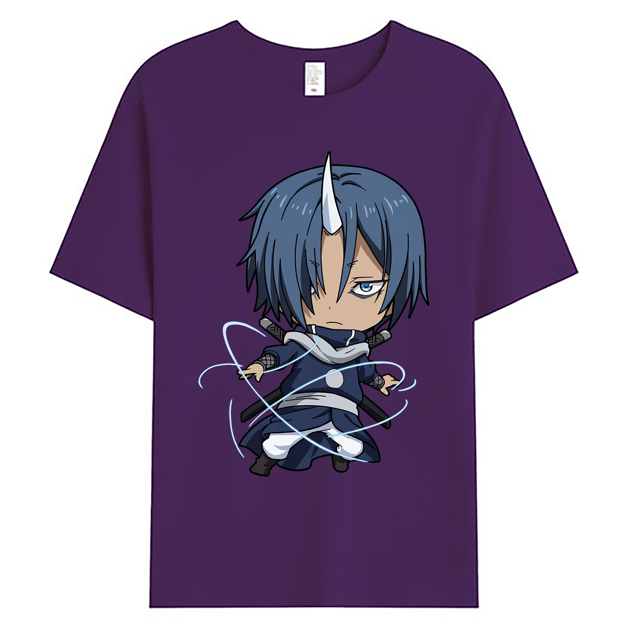 （画像用） 転スラ Regarding Reincarnated to Slime 綿100％ メンズ半袖Tシャツ｜肌触りやわらか＆通気性