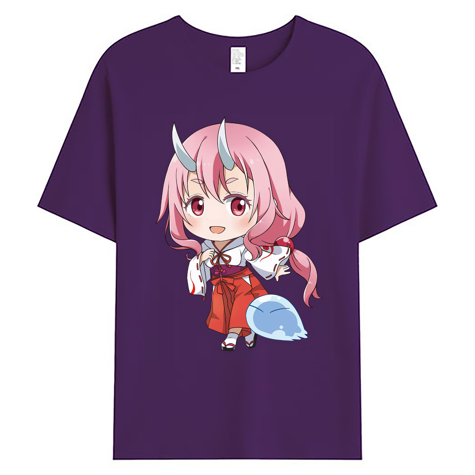 （画像用） 転スラ Regarding Reincarnated to Slime 綿100％ メンズ半袖Tシャツ｜肌触りやわらか＆通気性