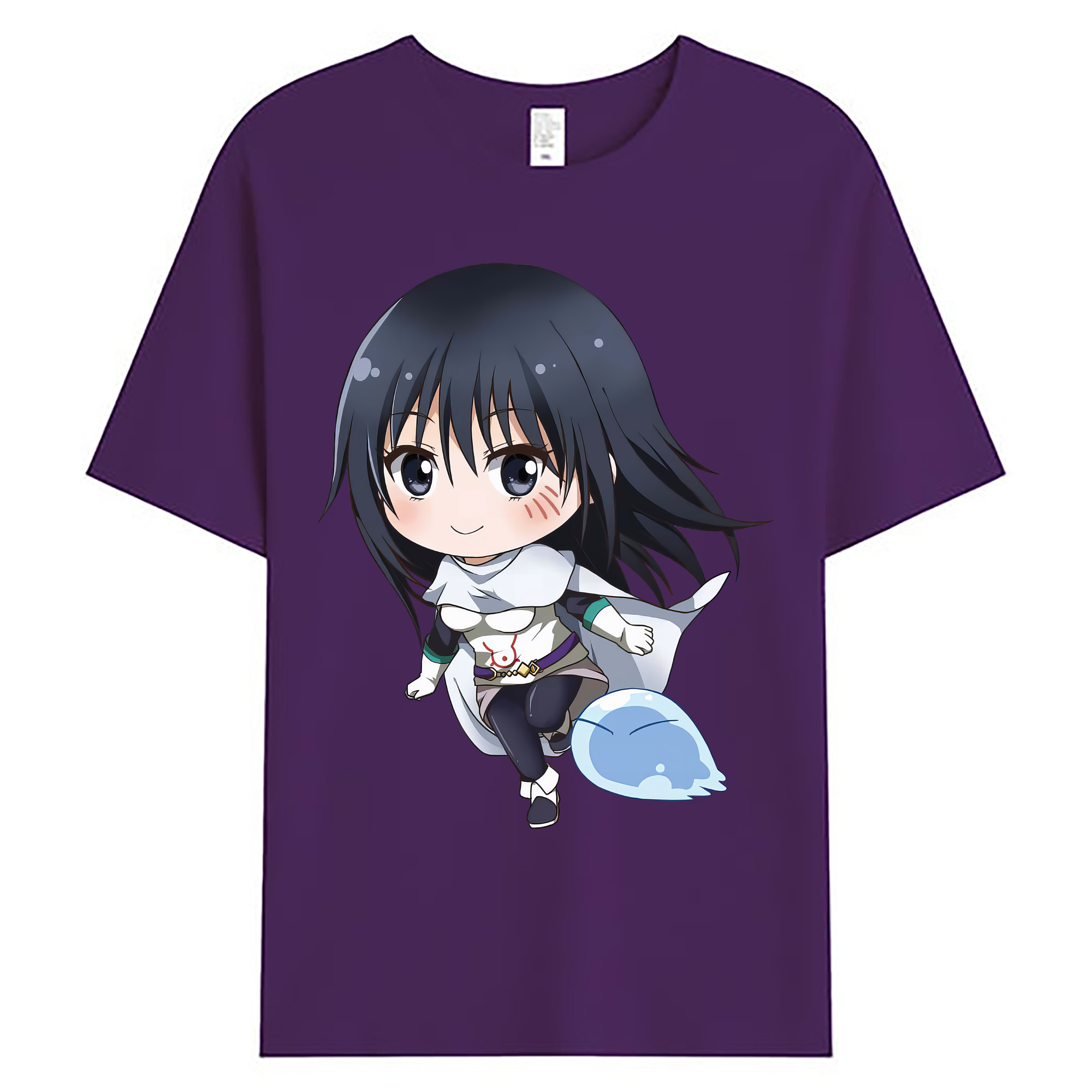 （画像用） 転スラ Regarding Reincarnated to Slime 綿100％ メンズ半袖Tシャツ｜肌触りやわらか＆通気性