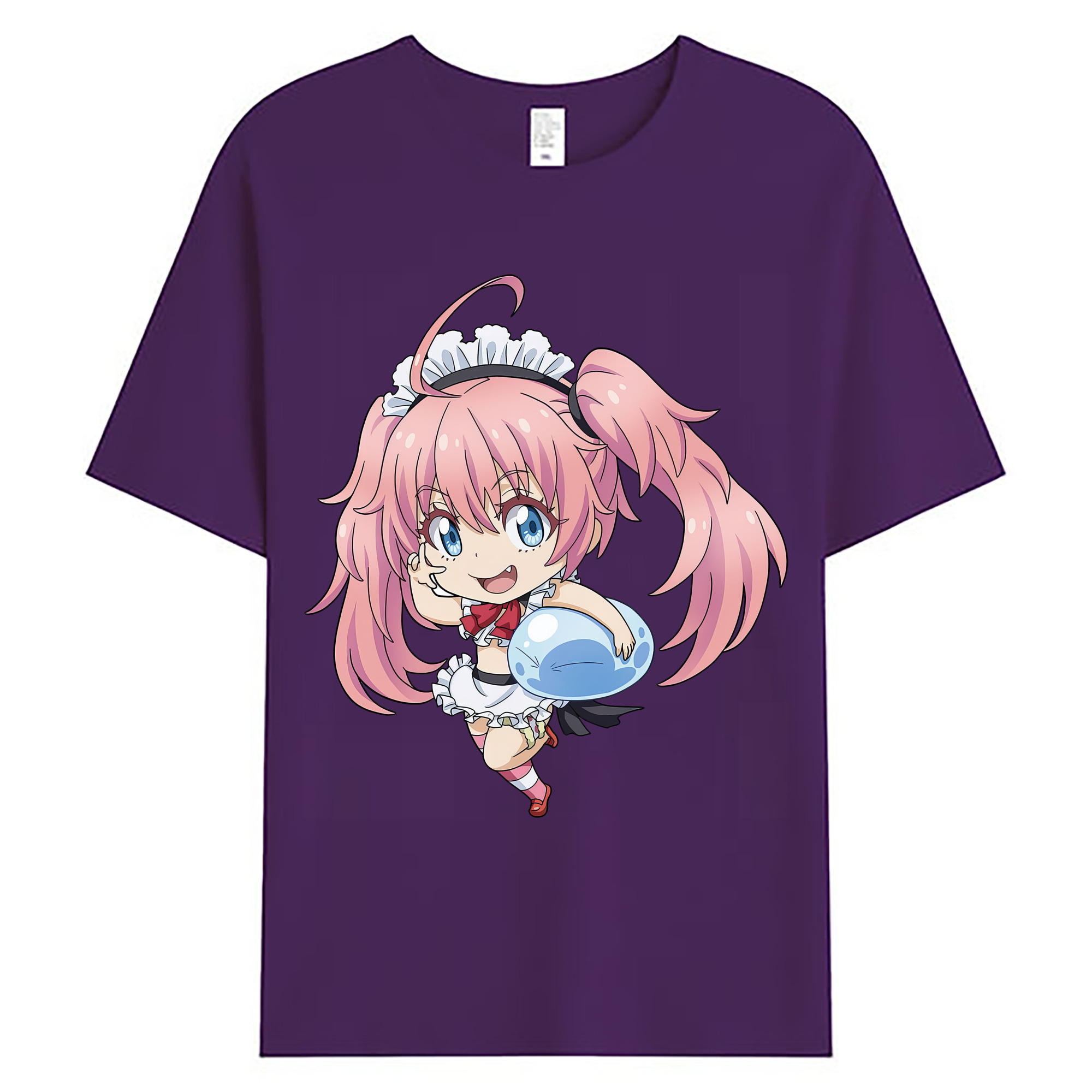 （画像用） 転スラ Regarding Reincarnated to Slime 綿100％ メンズ半袖Tシャツ｜肌触りやわらか＆通気性