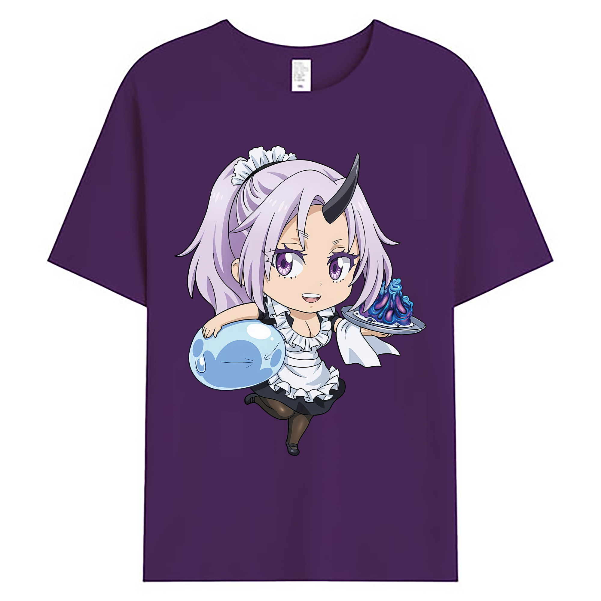 （画像用） 転スラ Regarding Reincarnated to Slime 綿100％ メンズ半袖Tシャツ｜肌触りやわらか＆通気性