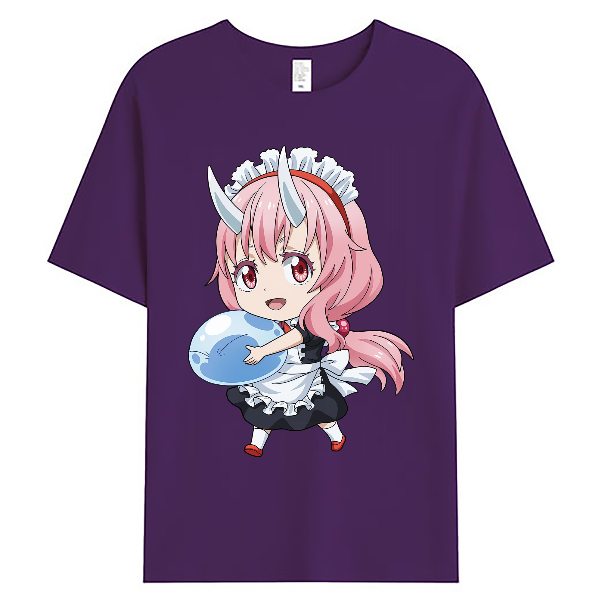 （画像用） 転スラ Regarding Reincarnated to Slime 綿100％ メンズ半袖Tシャツ｜肌触りやわらか＆通気性