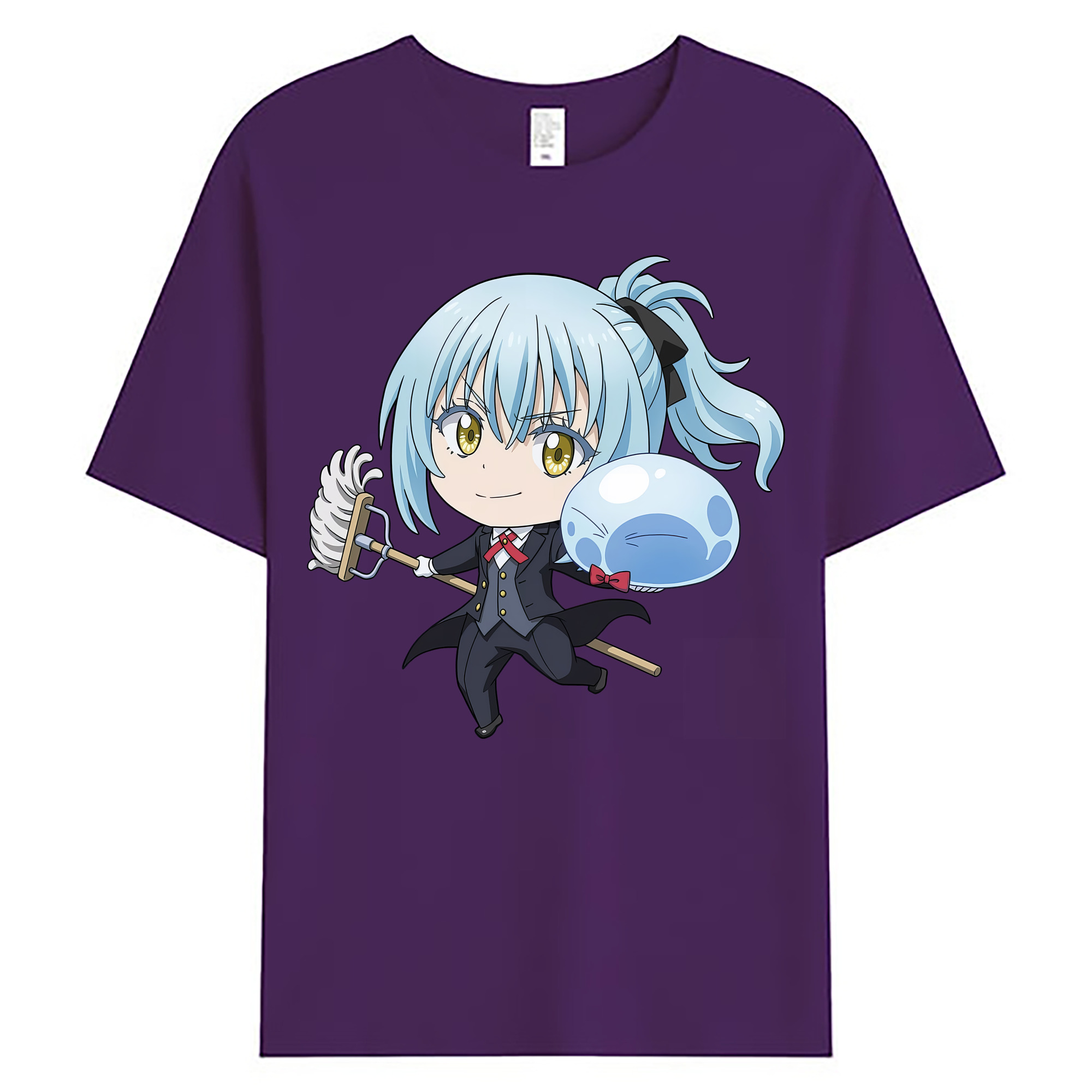 （画像用） 転スラ Regarding Reincarnated to Slime 綿100％ メンズ半袖Tシャツ｜肌触りやわらか＆通気性