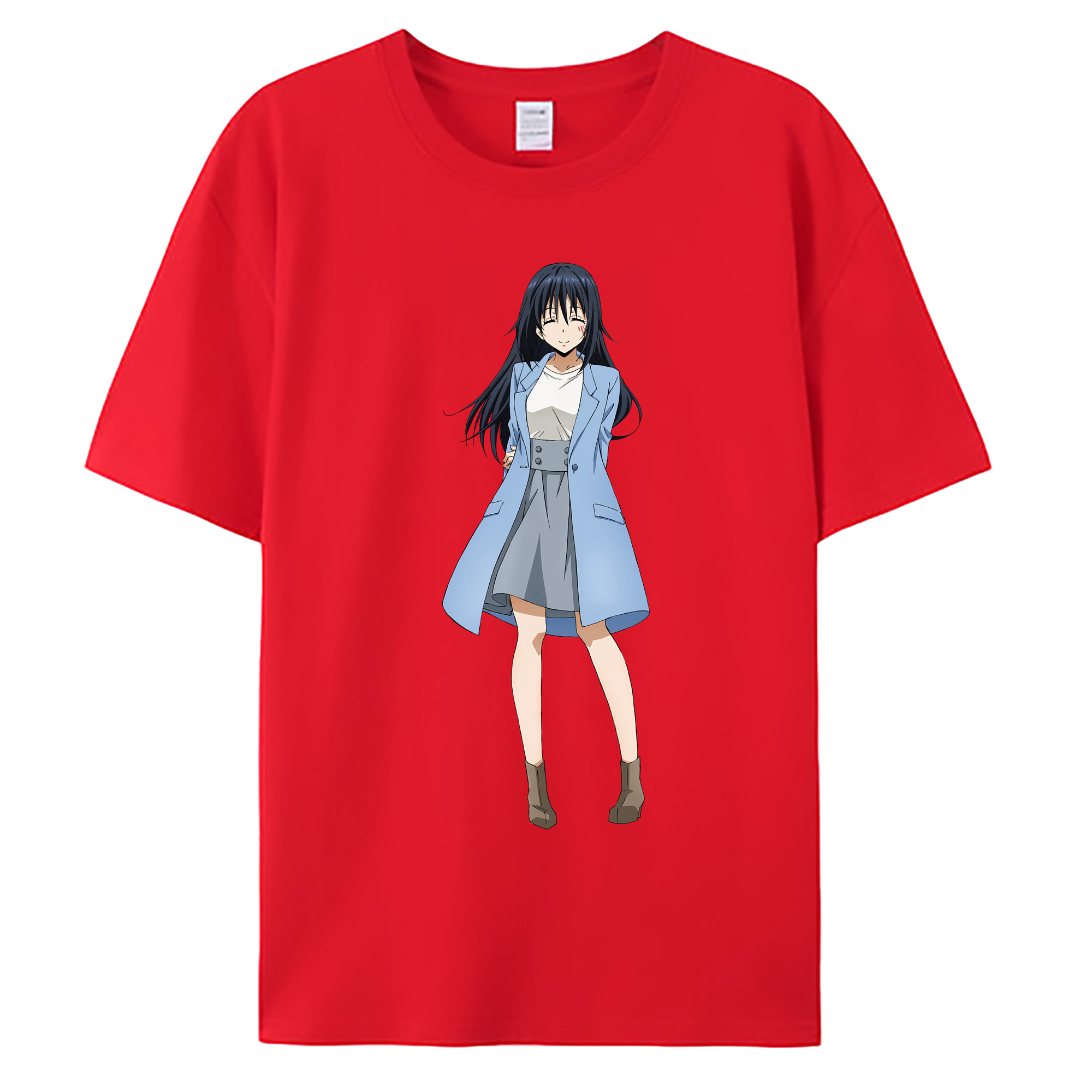 （画像用） 転スラ Regarding Reincarnated to Slime 綿100％ メンズ半袖Tシャツ｜肌触りやわらか＆通気性